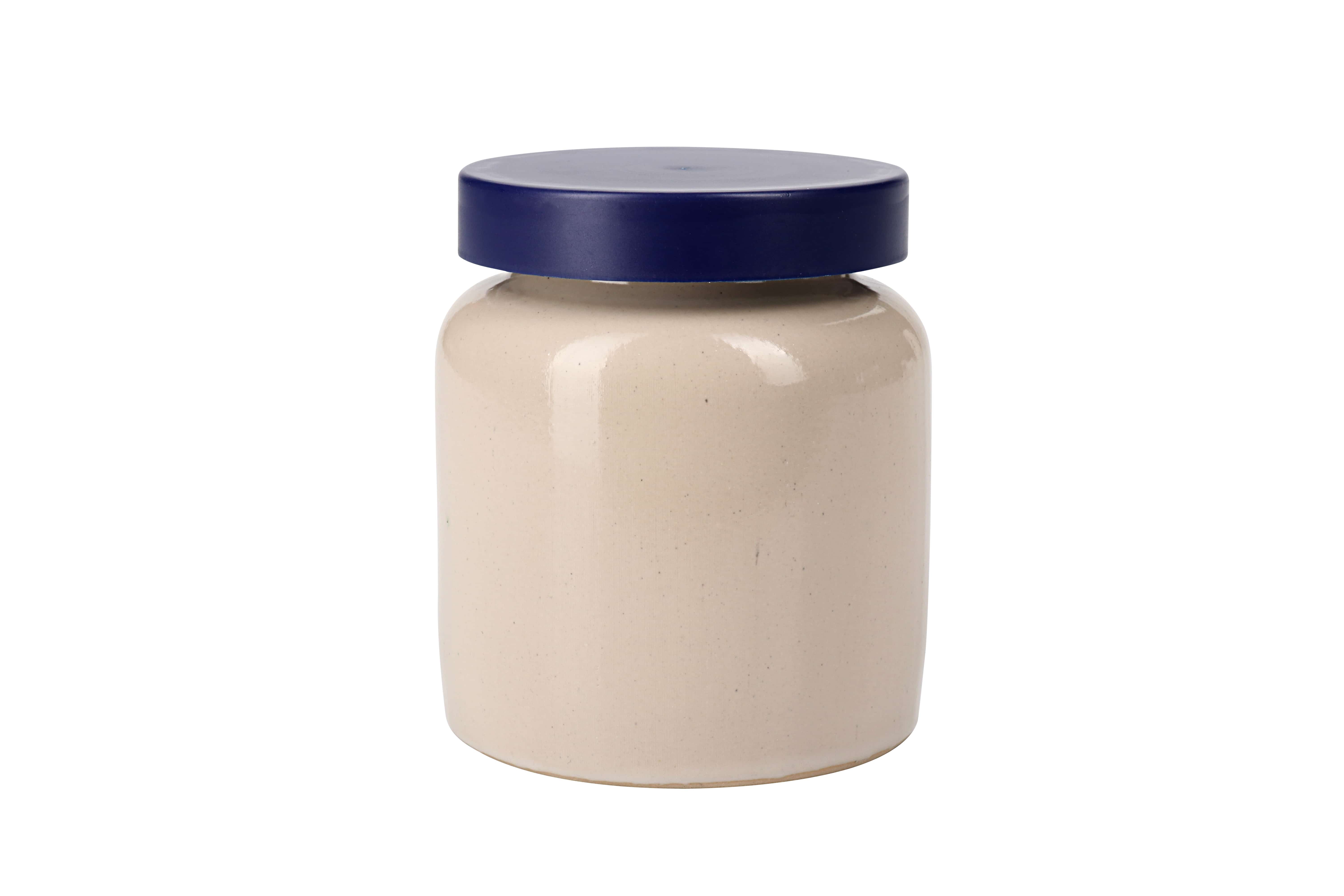 270 ml keraminis indas, keramika, smėlio spalvos, anga: uždedamas dangtis
