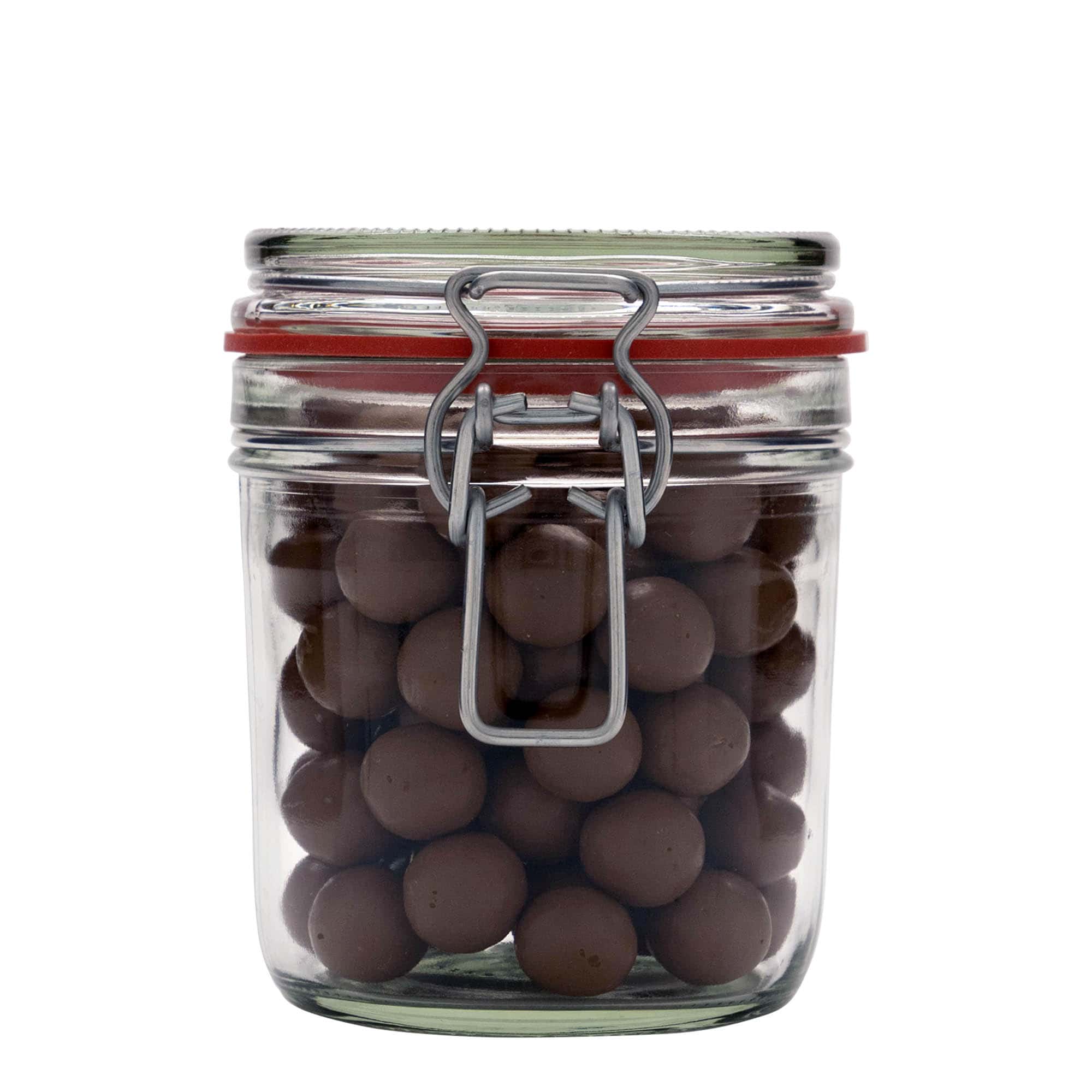 530 ml vielos užsegimo stiklainis, anga: vielos užsegimo dangtis