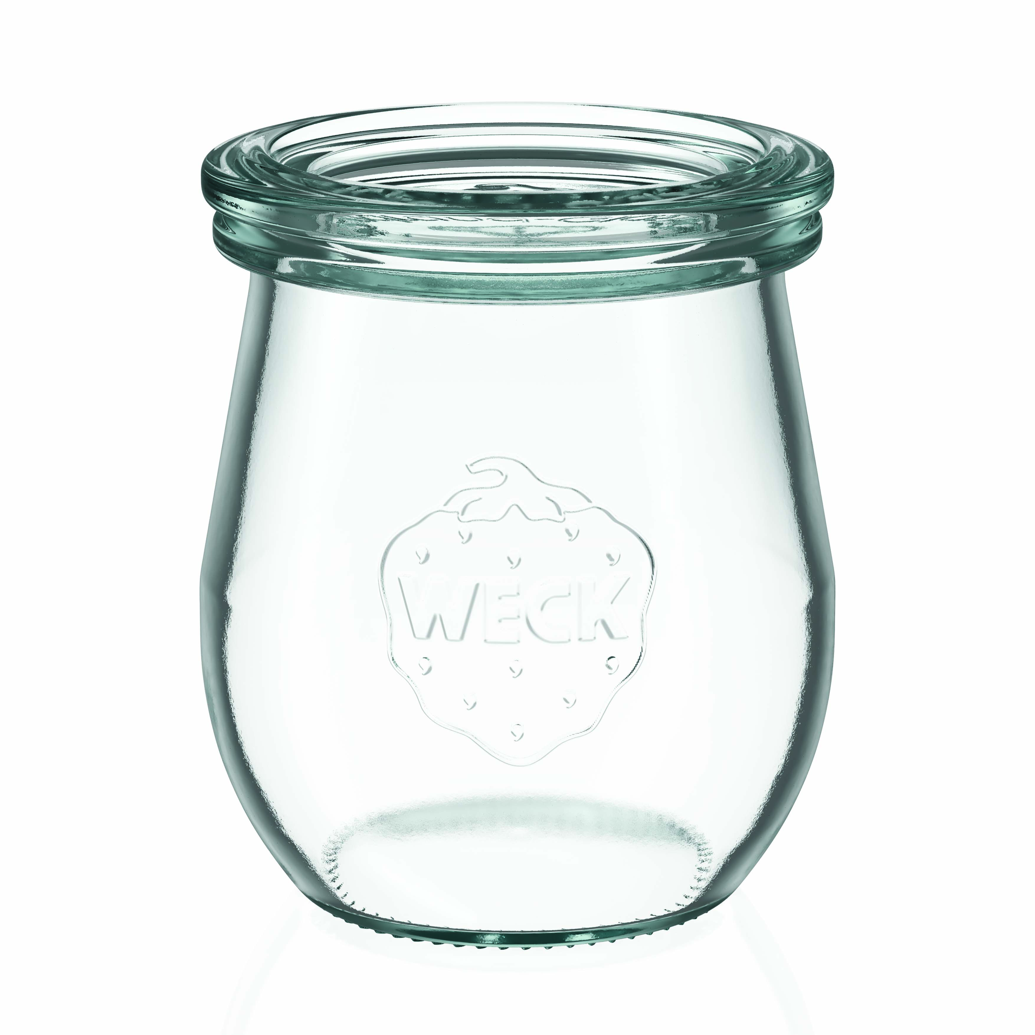 220 ml WECK tulpės formos stiklainis, anga: apvalus kraštas