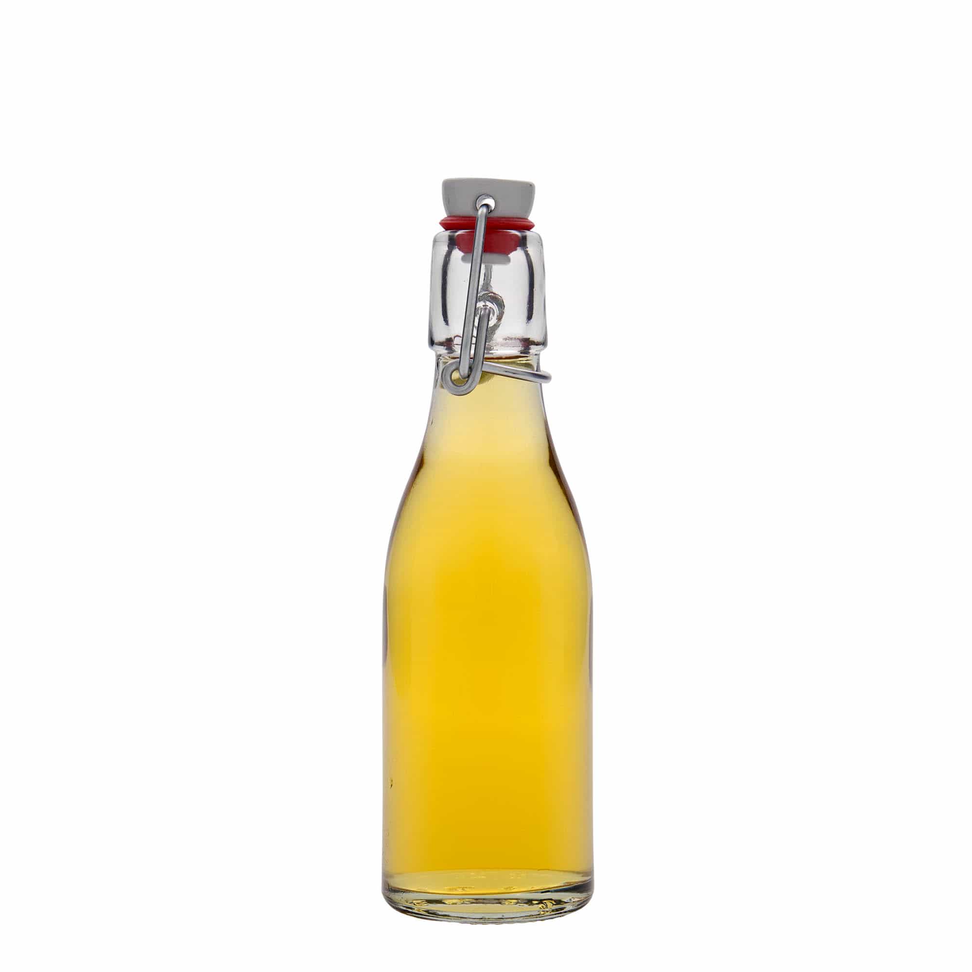 200 ml stiklinis butelis „Paul“, anga: užsegamas užraktas