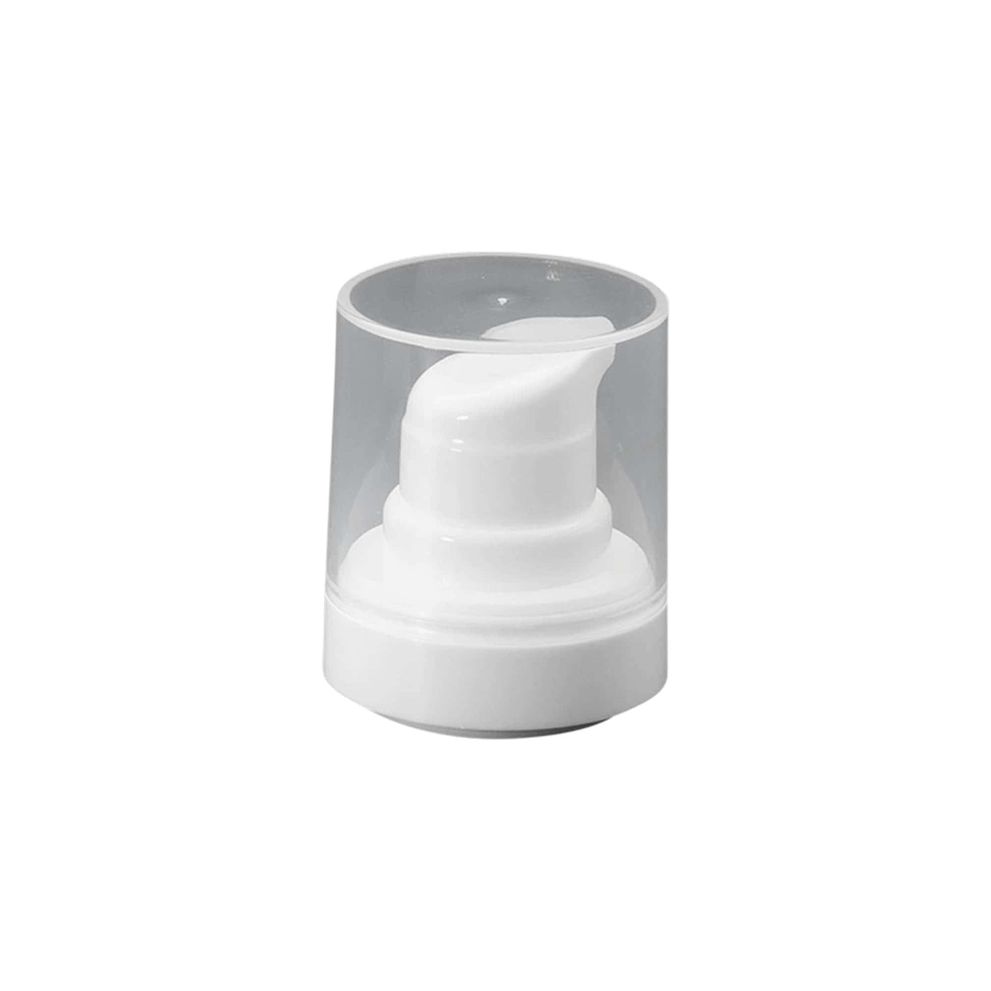 Airless dozatoriaus pompos galvutė „Micro“, PP plastikas, balta