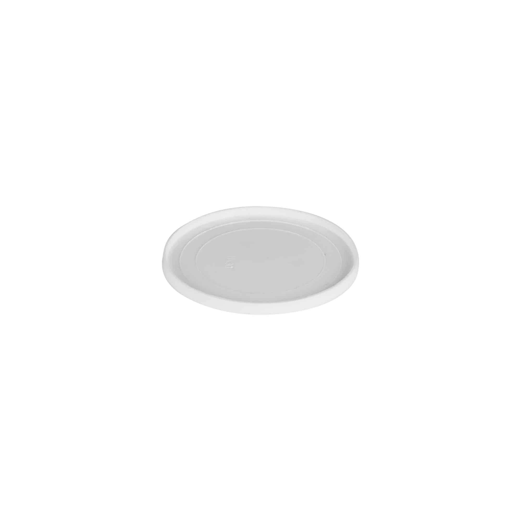 Uždengimo diskas 15 ml „Bianca“, PP plastikas, baltas