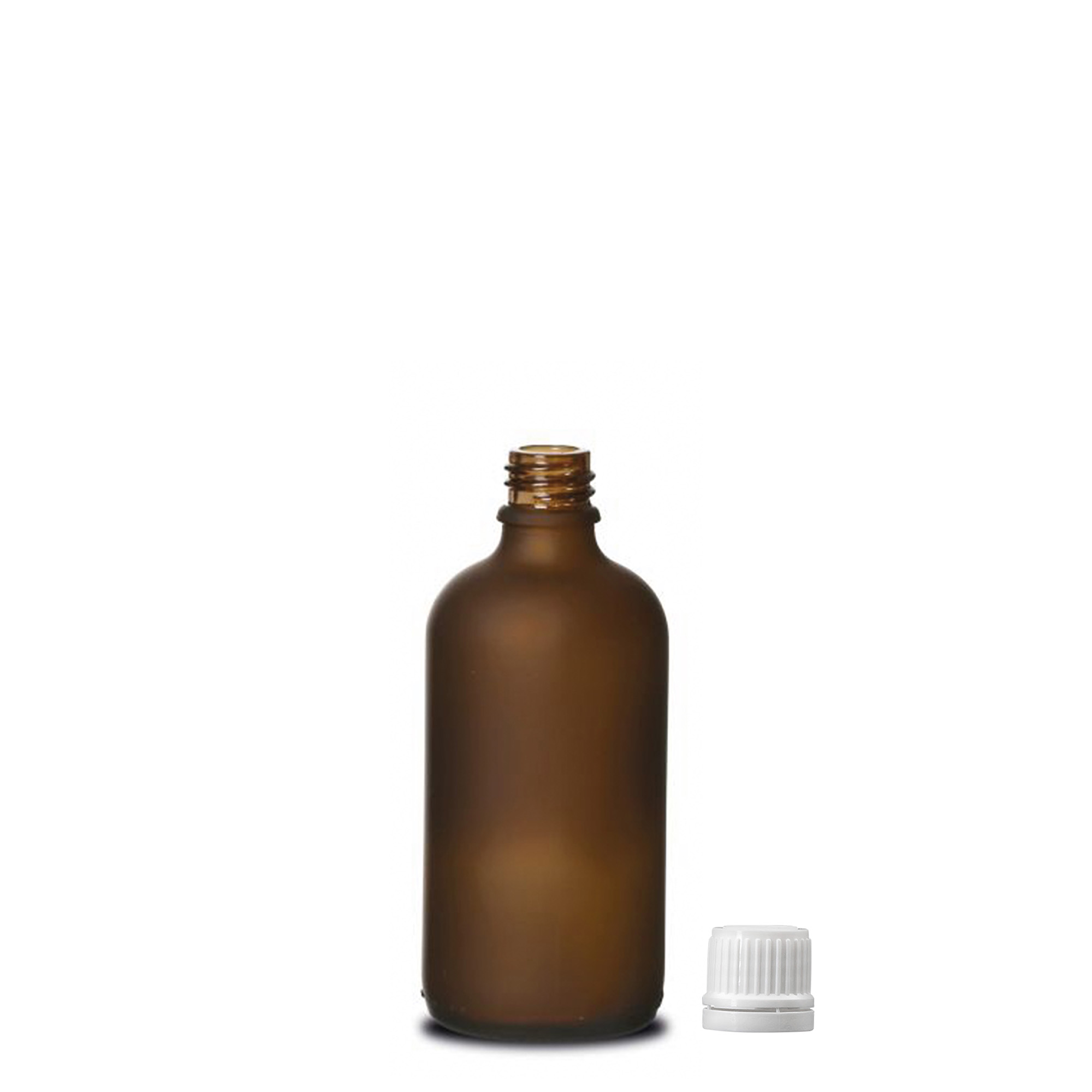100 ml medicininis buteliukas, stiklas, rudas matinis, anga: DIN 18 100 ml medicininis buteliukas, stiklas, rudas matinis, anga: DIN 18