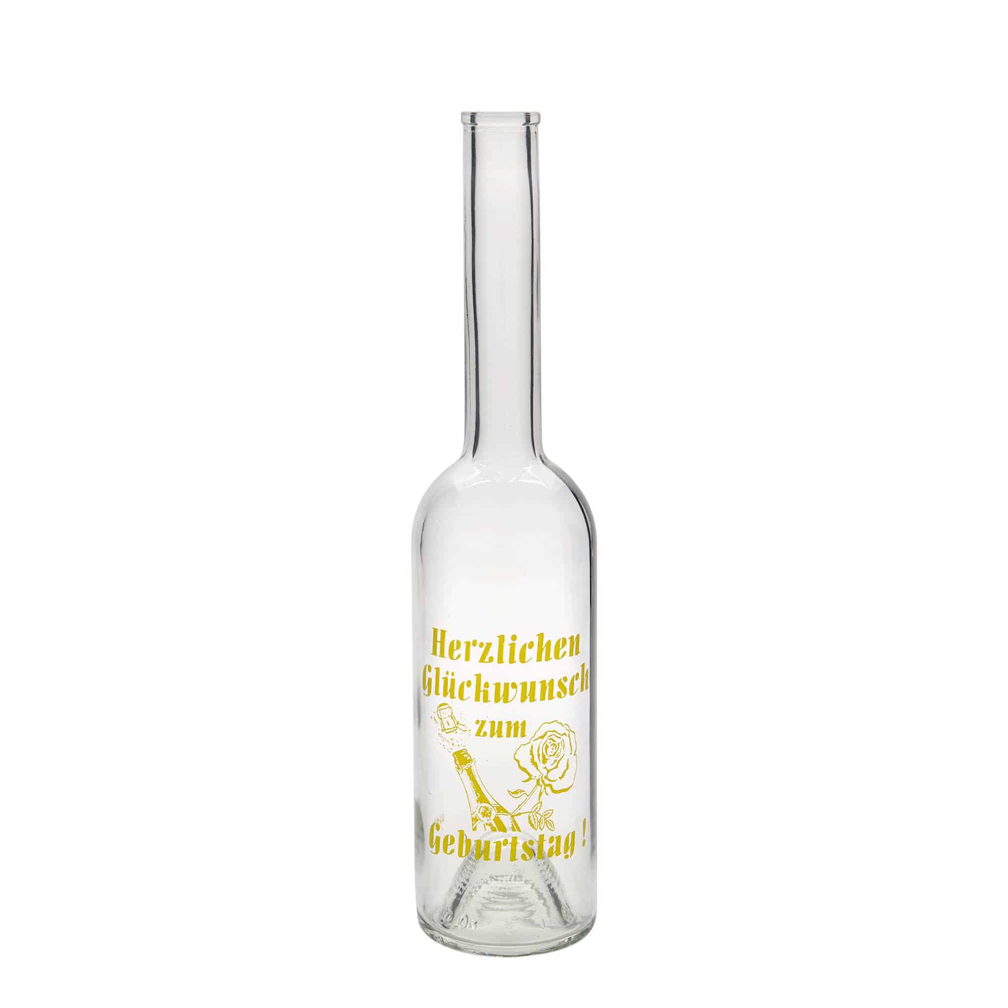 500 ml stiklinis butelis „Opera“, motyvas: obuolys, anga: kamštis