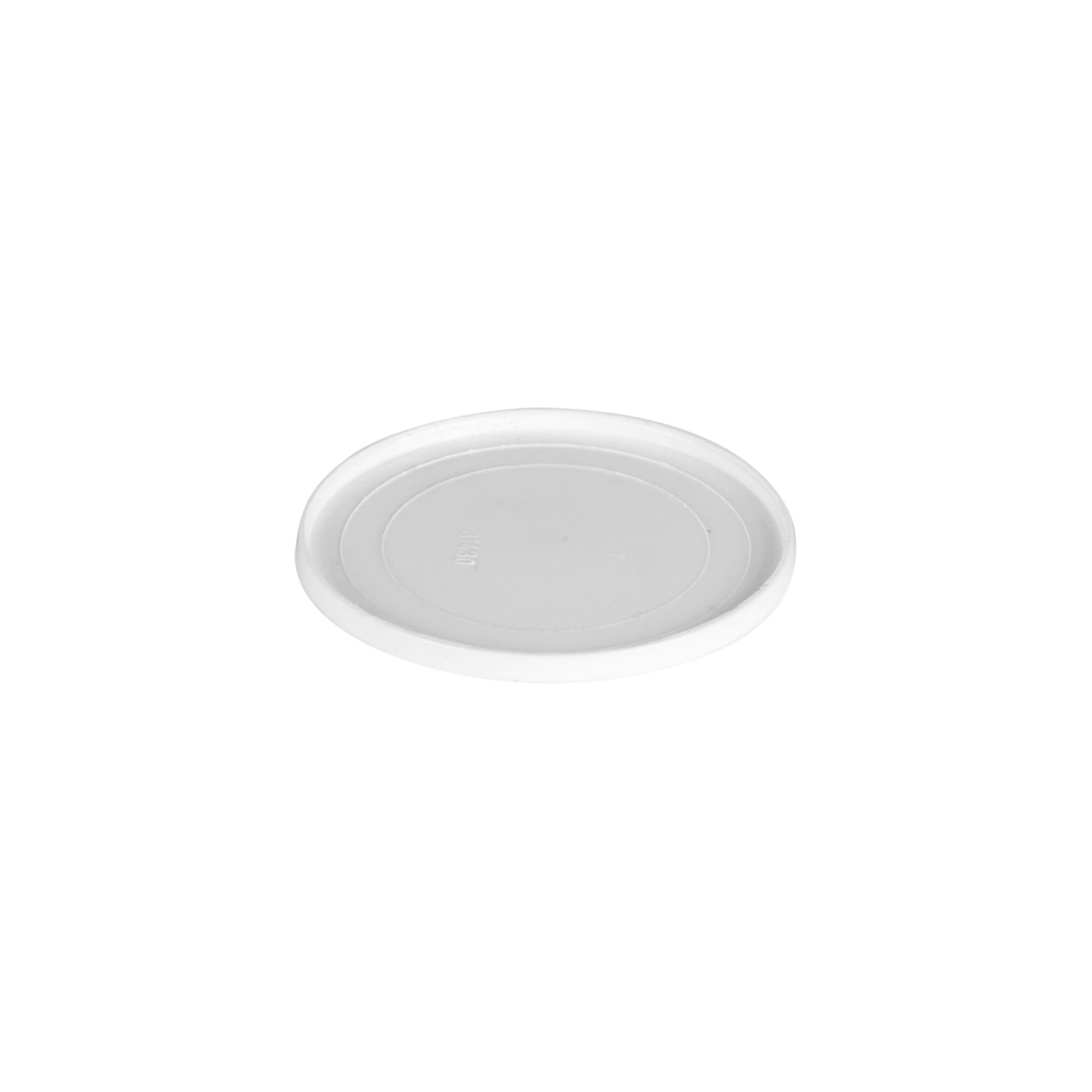 Uždengimo diskas 30 ml „Bianca“, PP plastikas, baltas