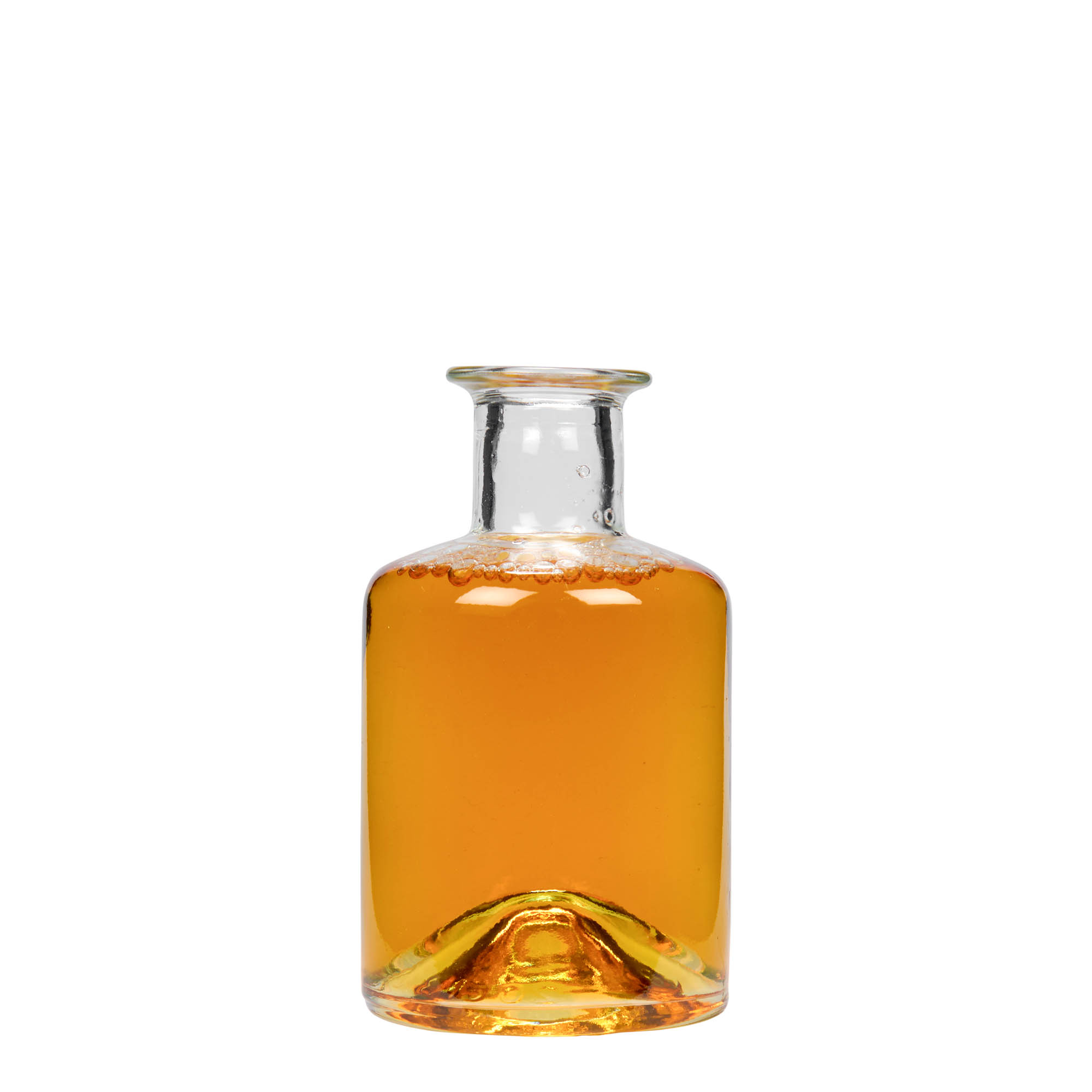 200 ml stiklinis butelis vaistininkui, anga: kamštis