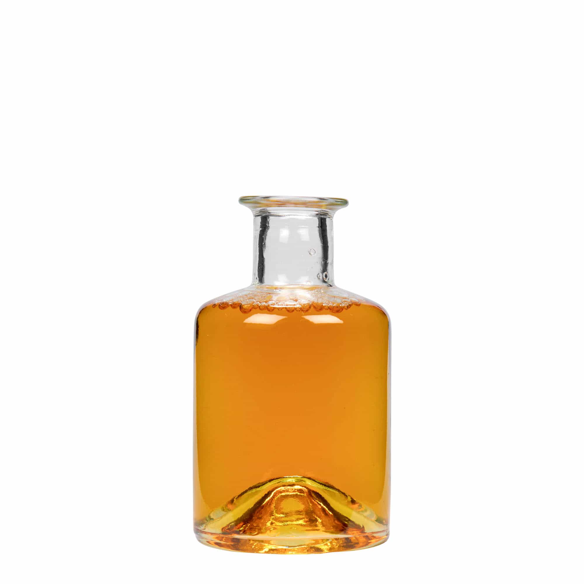 200 ml stiklinis butelis vaistininkui, anga: kamštis