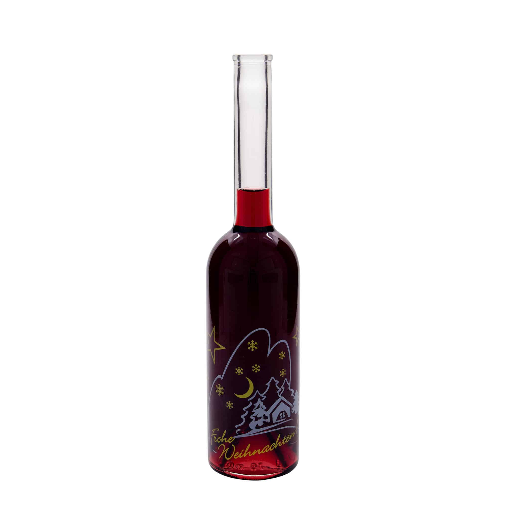 500 ml stiklinis butelis „Opera“, motyvas: Kalėdų idilė, kamštis: kamštis 500 ml stiklinis butelis „Opera“, motyvas: Kalėdų idilė, kamštis: kamštis