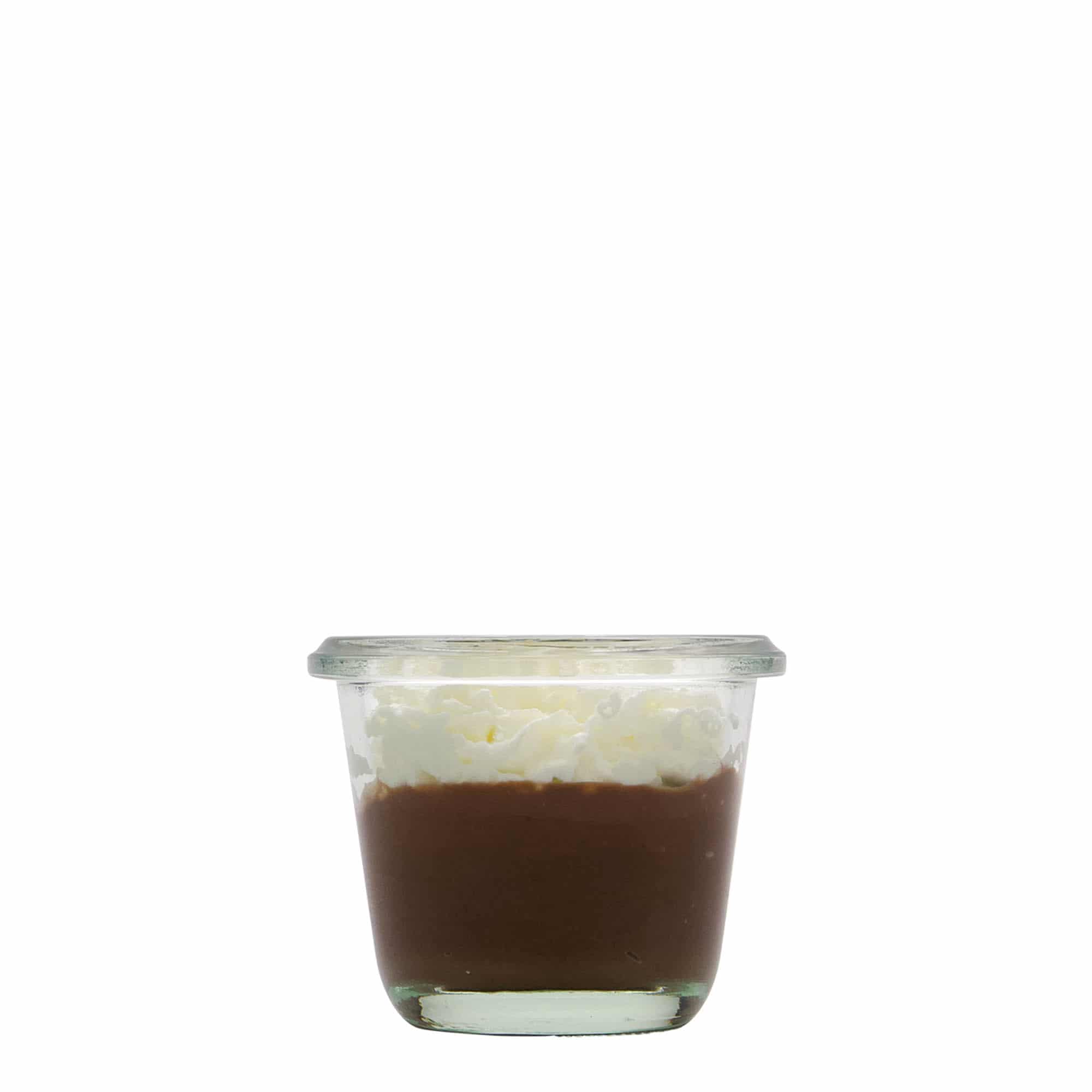 80 ml WECK gurmaniškas stiklainis, anga: apvalus kraštas