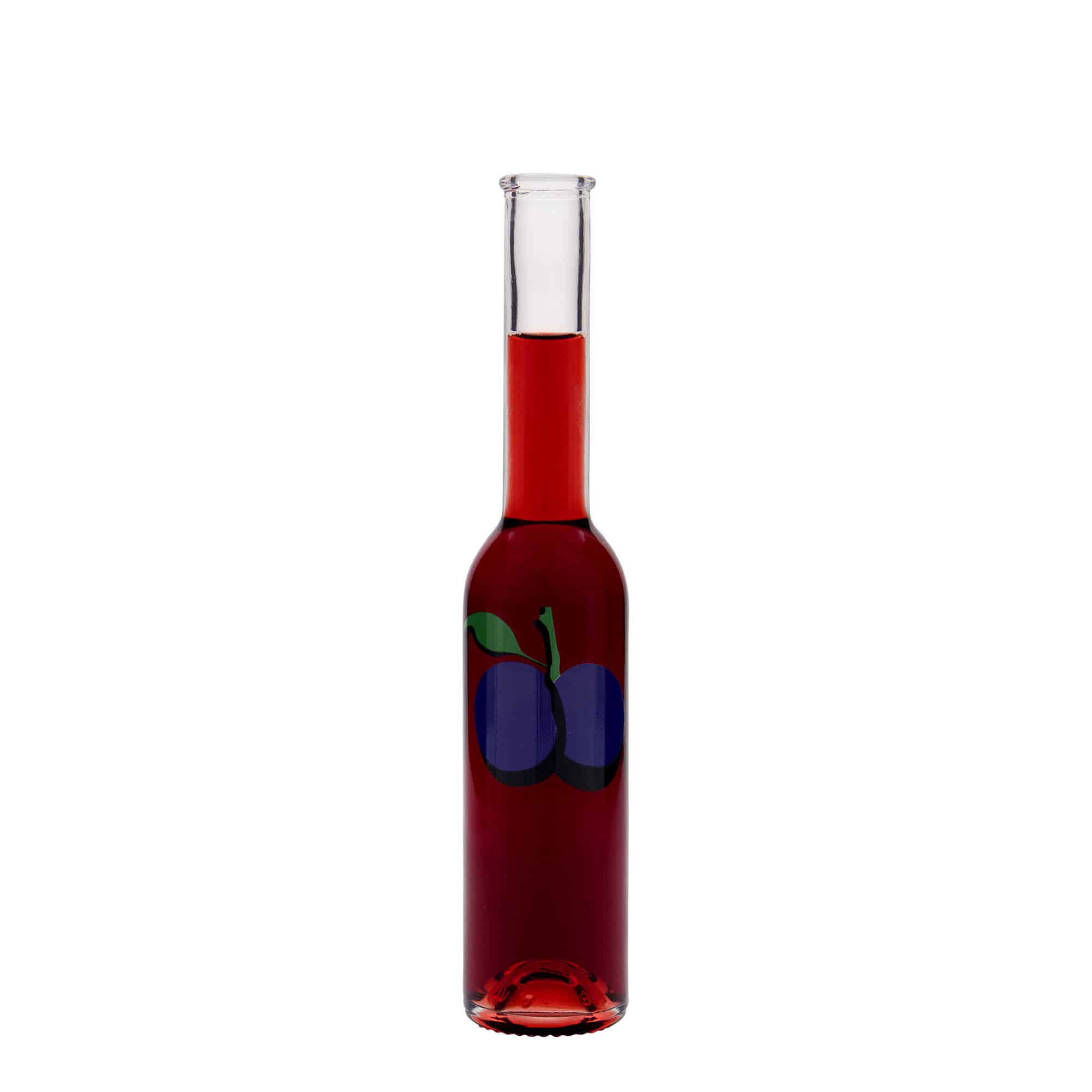 200 ml stiklinis buteliukas „Opera“, motyvas: slyva, kamštis: kamštis 200 ml stiklinis buteliukas „Opera“, motyvas: slyva, kamštis: kamštis