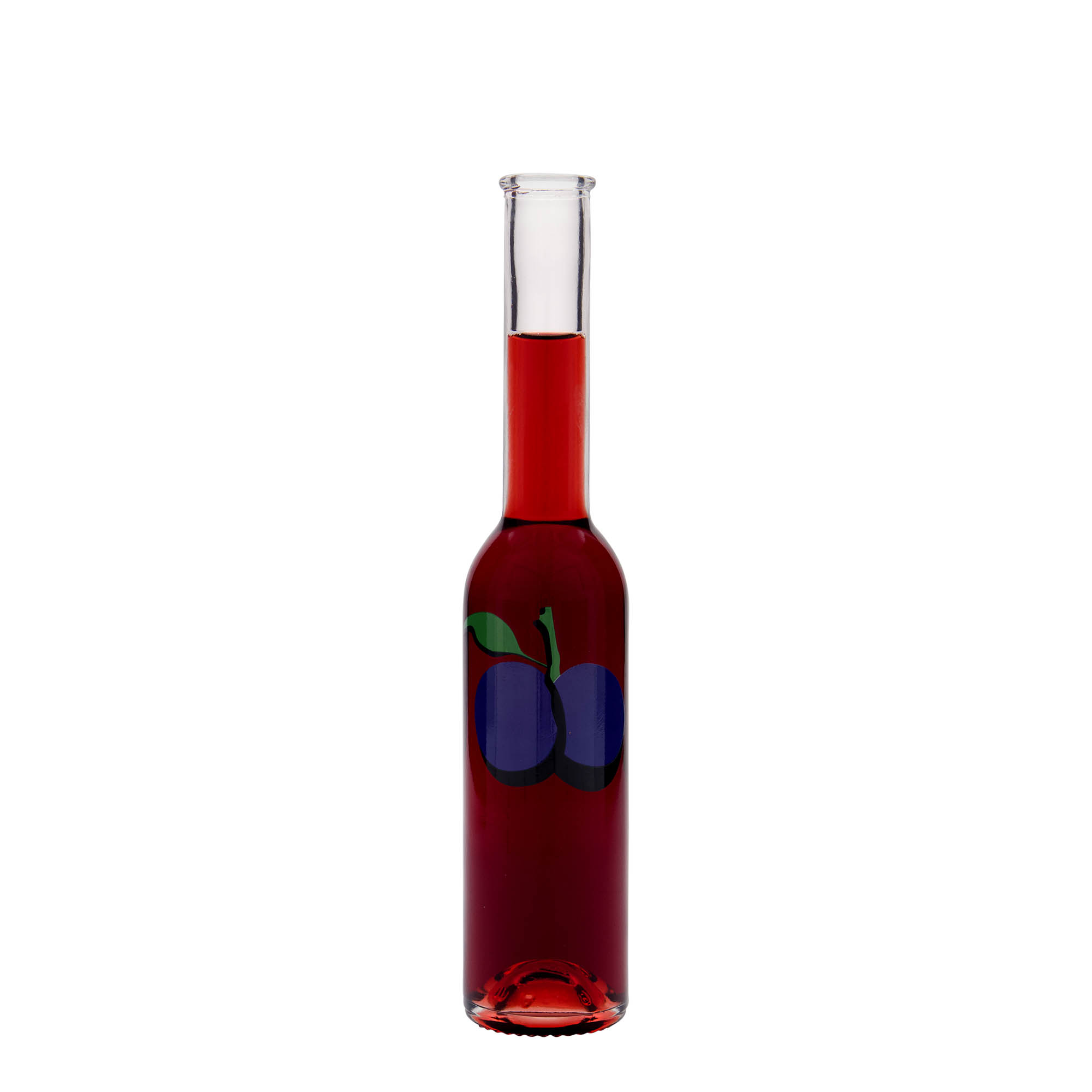 200 ml stiklinis buteliukas „Opera“, motyvas: slyva, kamštis: kamštis 200 ml stiklinis buteliukas „Opera“, motyvas: slyva, kamštis: kamštis