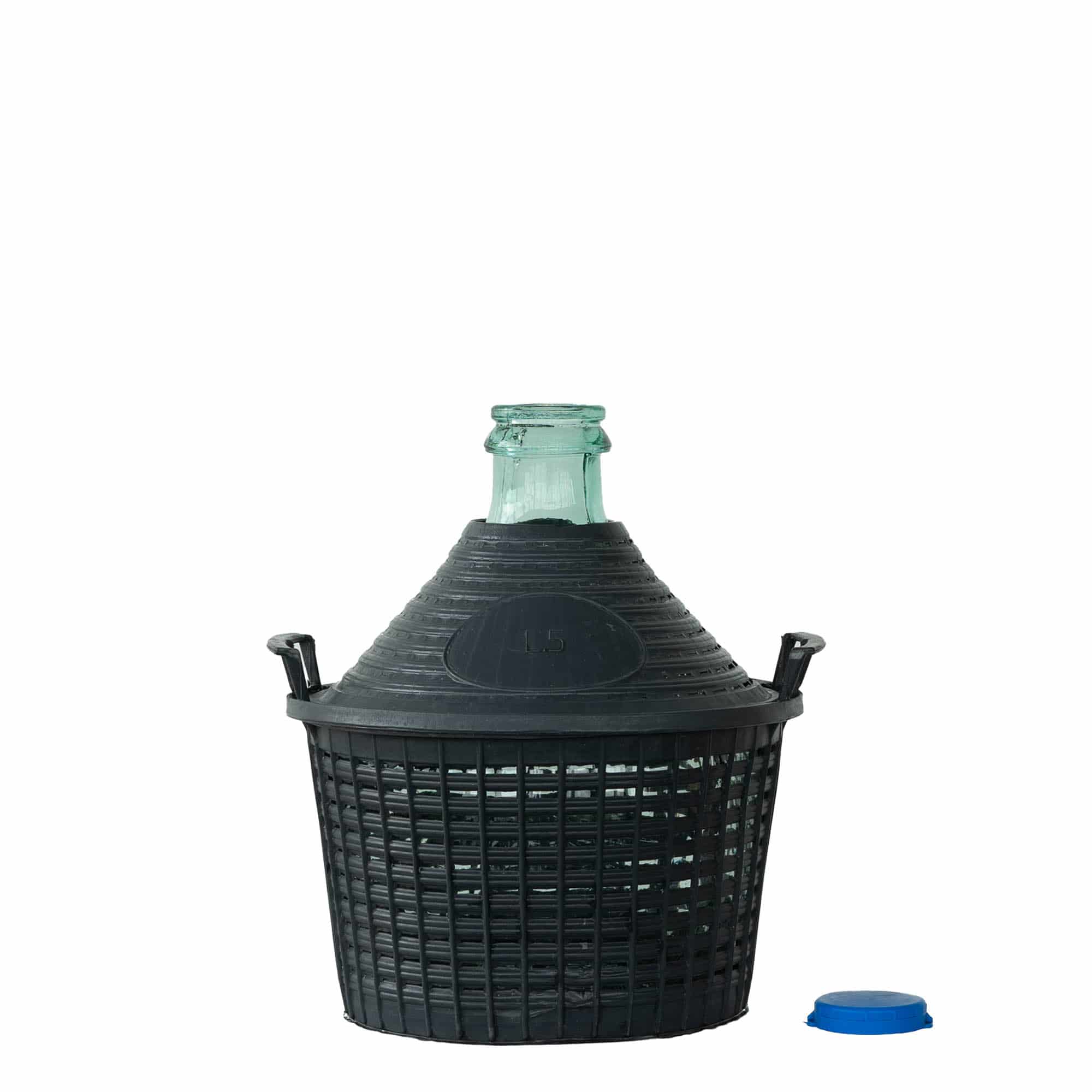 5 l balioninė butelė su siauru kakleliu, stiklas, anga: užlenkiamas dangtelis 5 l balioninė butelė su siauru kakleliu, stiklas, anga: užlenkiamas dangtelis