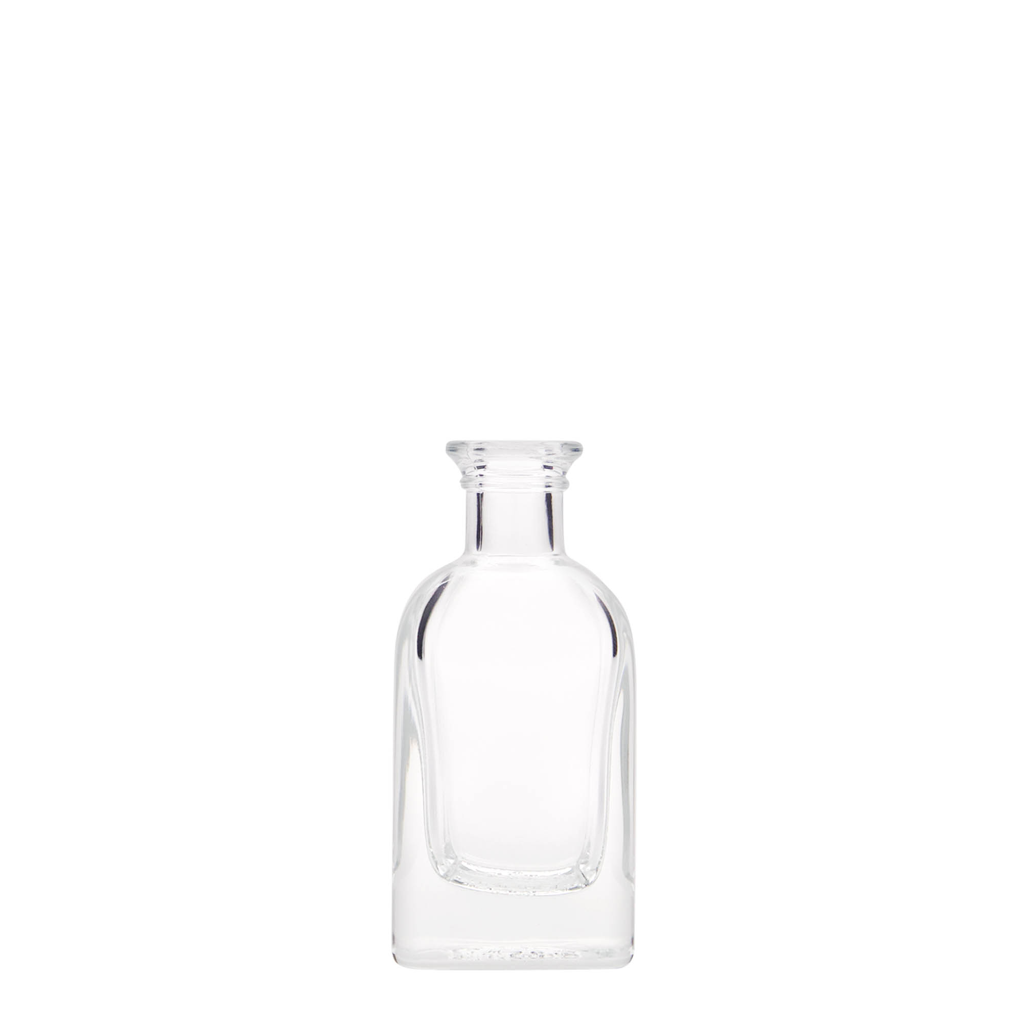 40 ml stiklinis buteliukas Apotheker Carré, kvadratinis, anga: kamštis 40 ml stiklinis buteliukas Apotheker Carré, kvadratinis, anga: kamštis