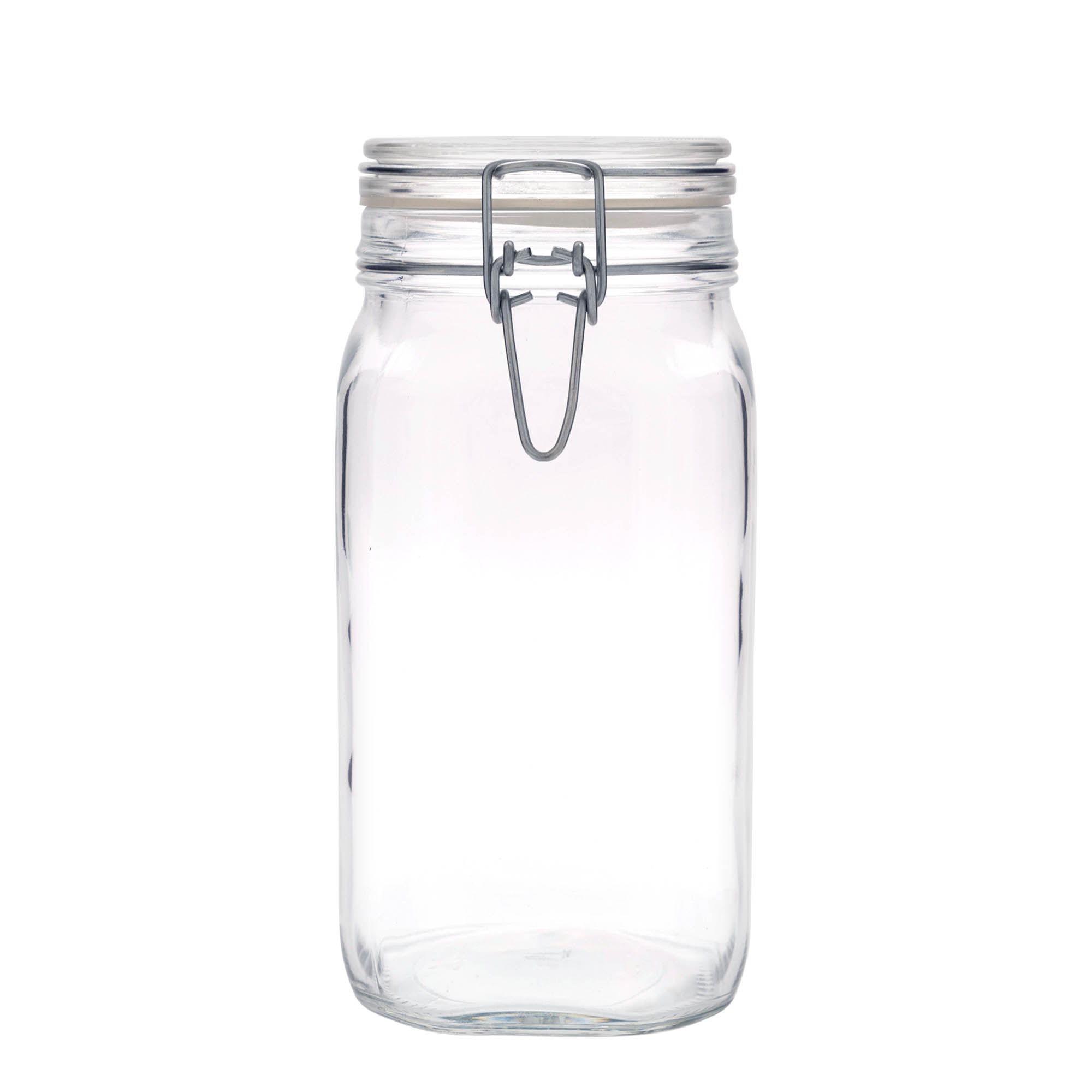 1.500 ml vielos užsegimo stiklainis „Fido“, kvadratinis, anga: vielos užsegimas 1.500 ml vielos užsegimo stiklainis „Fido“, kvadratinis, anga: vielos užsegimas