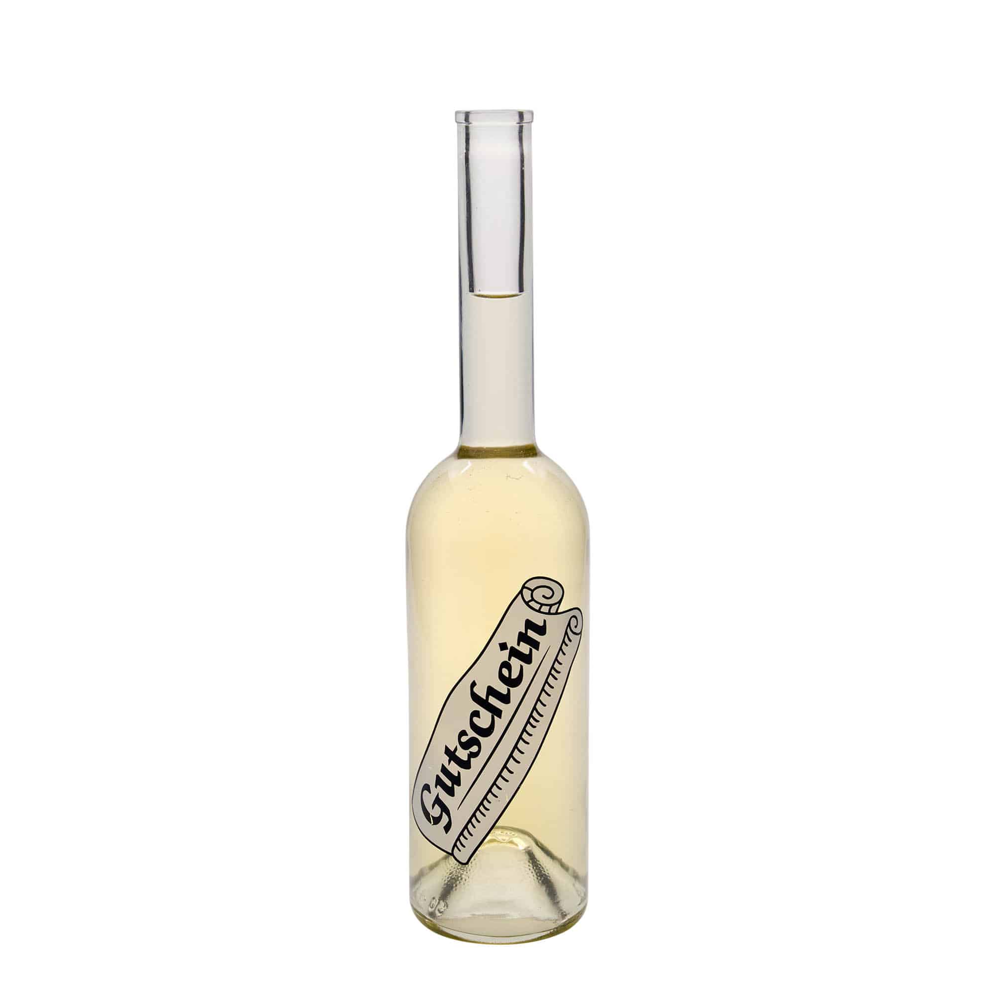 500 ml stiklinis butelis „Opera“, motyvas: kuponas, anga: kamštis