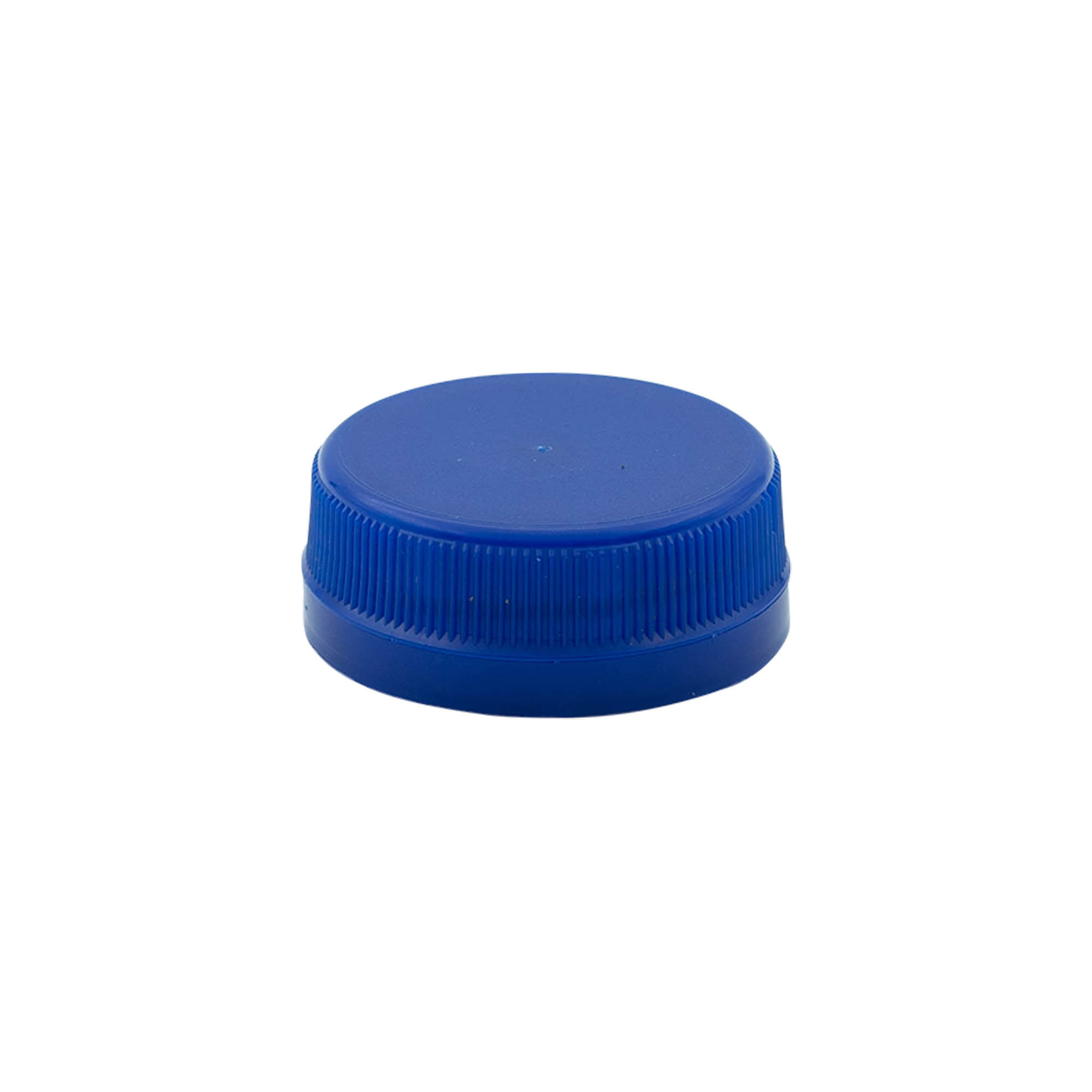 Sraigtinis uždarymas, dviguba sriegio pradžia, PE plastikas, mėlynas, skirtas angai: PET 38 mm