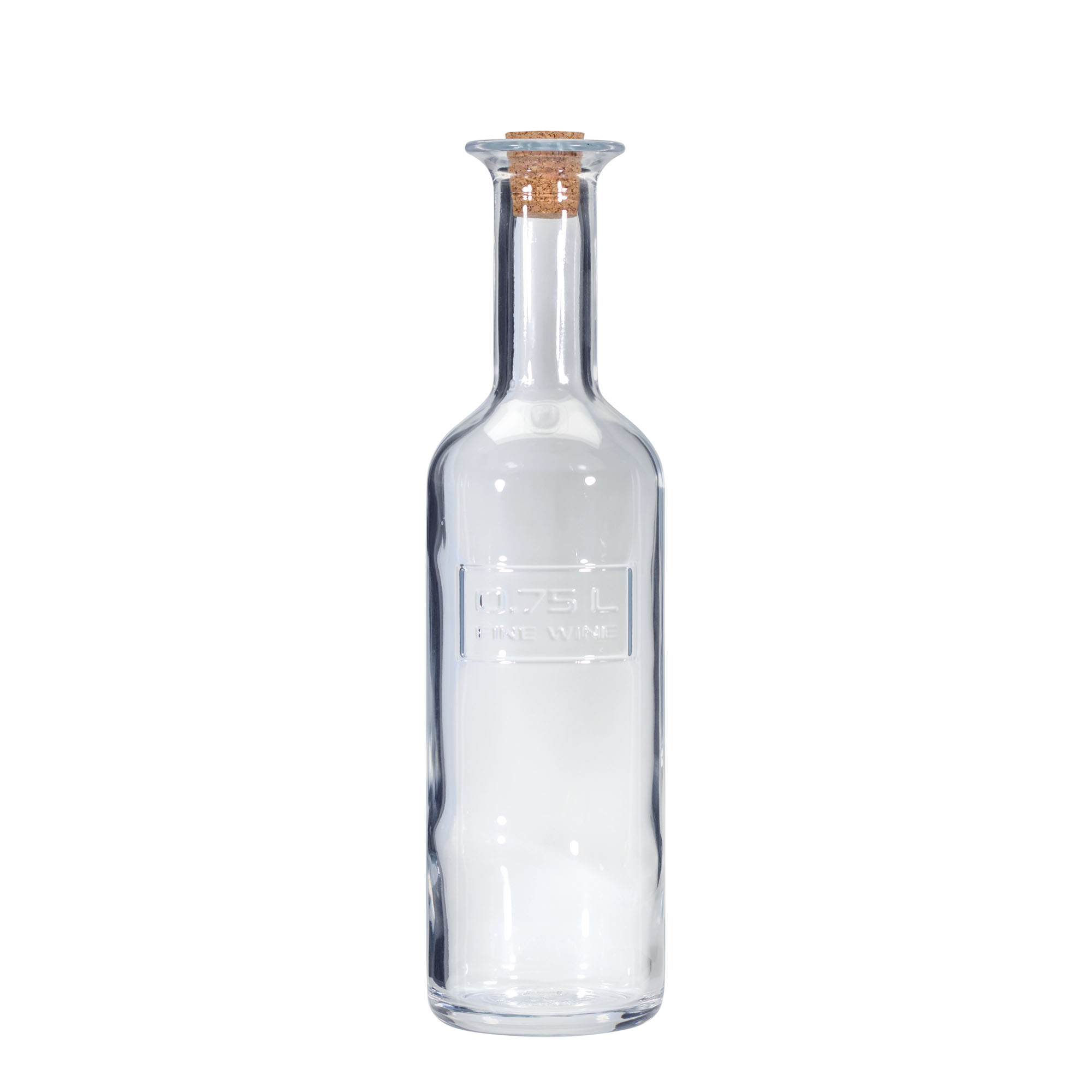 750 ml stiklinis butelis „Optima Fine Wine“, kamštis 750 ml stiklinis butelis „Optima Fine Wine“, kamštis