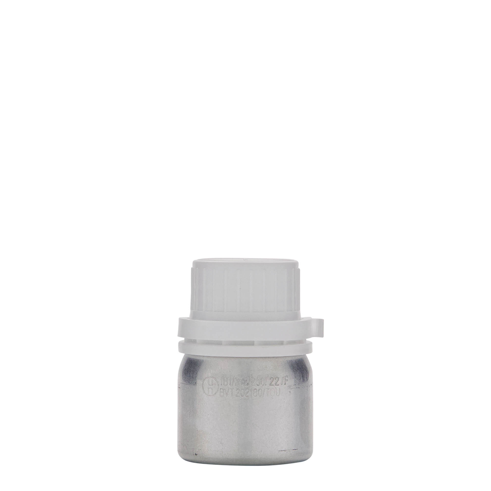 50 ml aliuminio buteliukas, metalas, sidabrinės spalvos, anga: DIN 32 50 ml aliuminio buteliukas, metalas, sidabrinės spalvos, anga: DIN 32