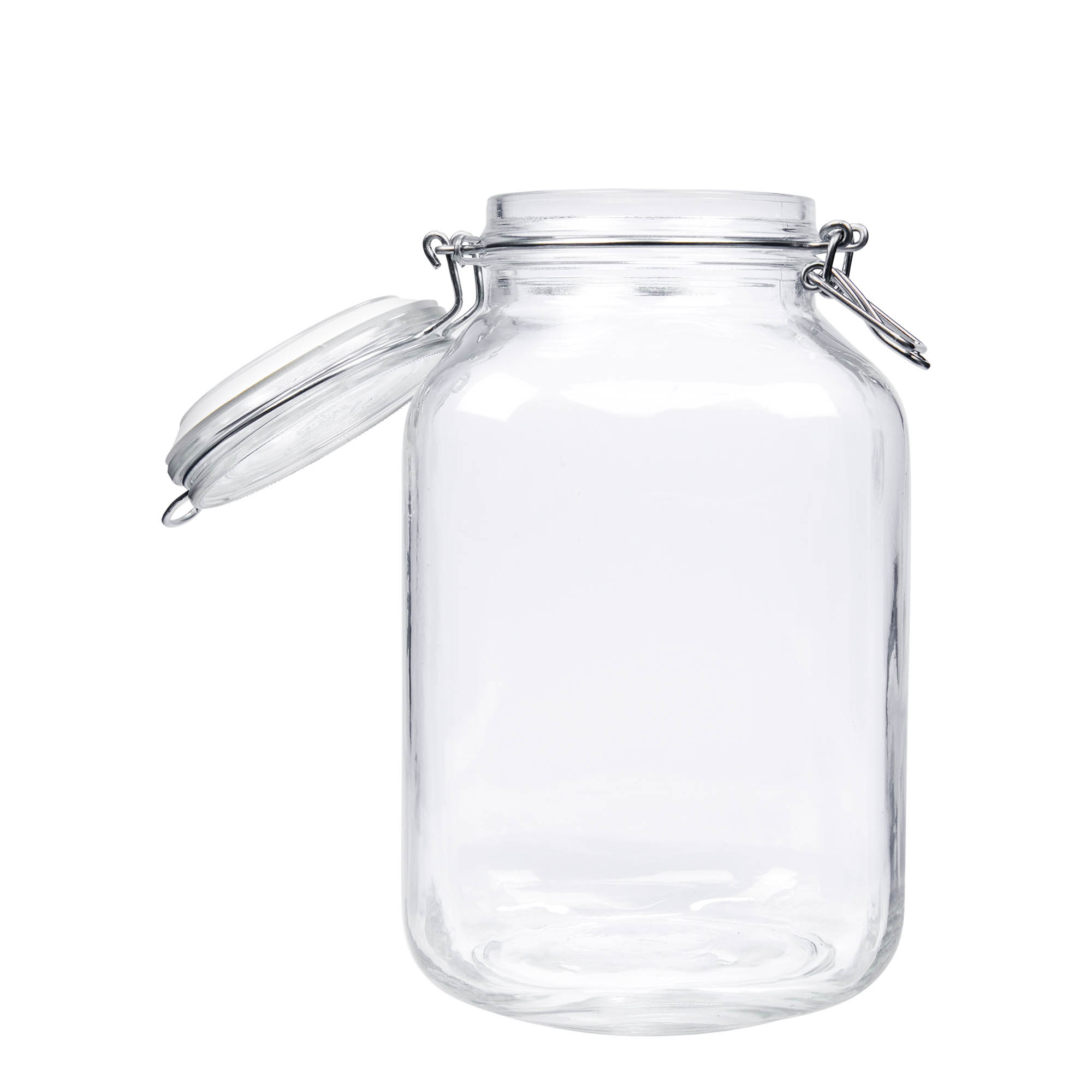 3.000 ml vielos užsegimo stiklainis „Fido“, kvadratinis, anga: vielos užsegimas 3.000 ml vielos užsegimo stiklainis „Fido“, kvadratinis, anga: vielos užsegimas