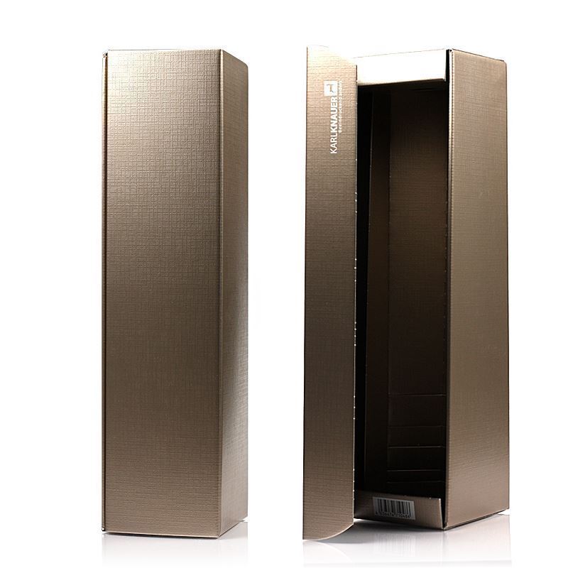 Dovanų dėžutė „Metallic“, stačiakampė, kartonas, šampano spalvos