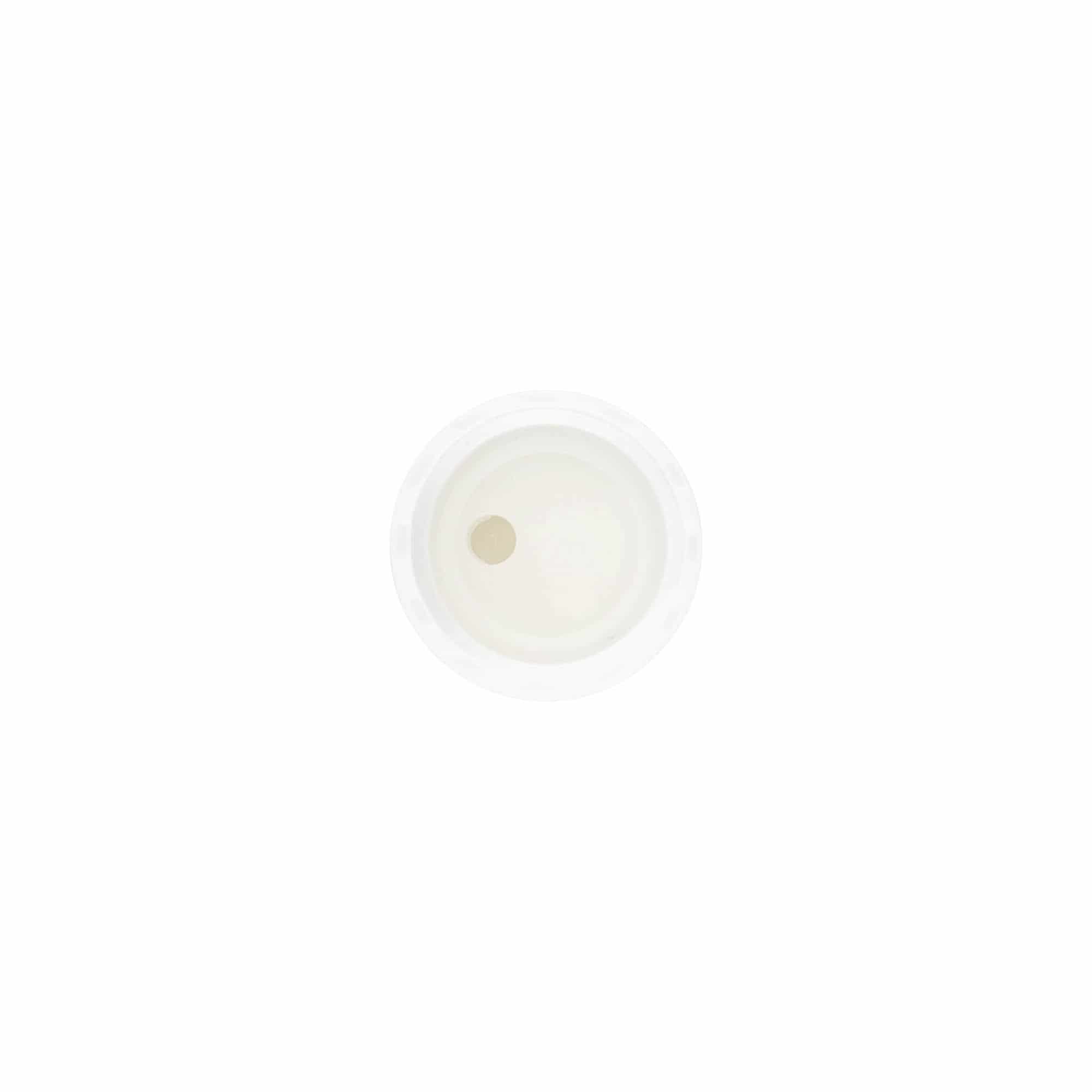Varžtinis uždarymas Disc Top, PP plastikas, baltas, skirtas angai: 20/410 Varžtinis uždarymas Disc Top, PP plastikas, baltas, skirtas angai: 20/410