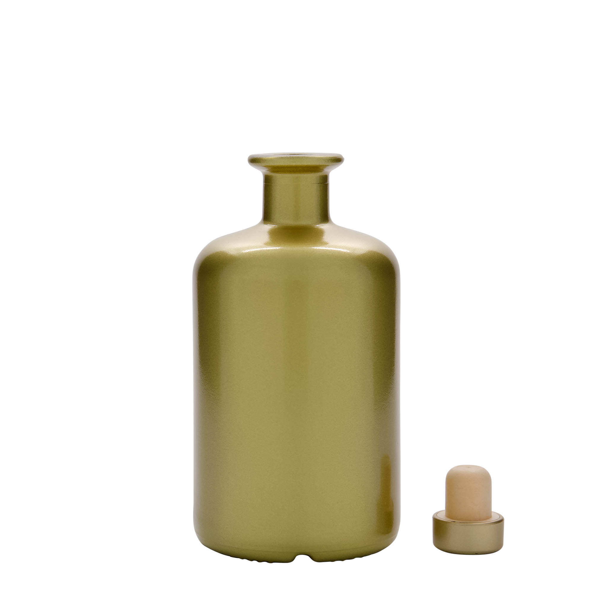 500 ml stiklinis vaistininko buteliukas, auksinis, anga: kamštis 500 ml stiklinis vaistininko buteliukas, auksinis, anga: kamštis