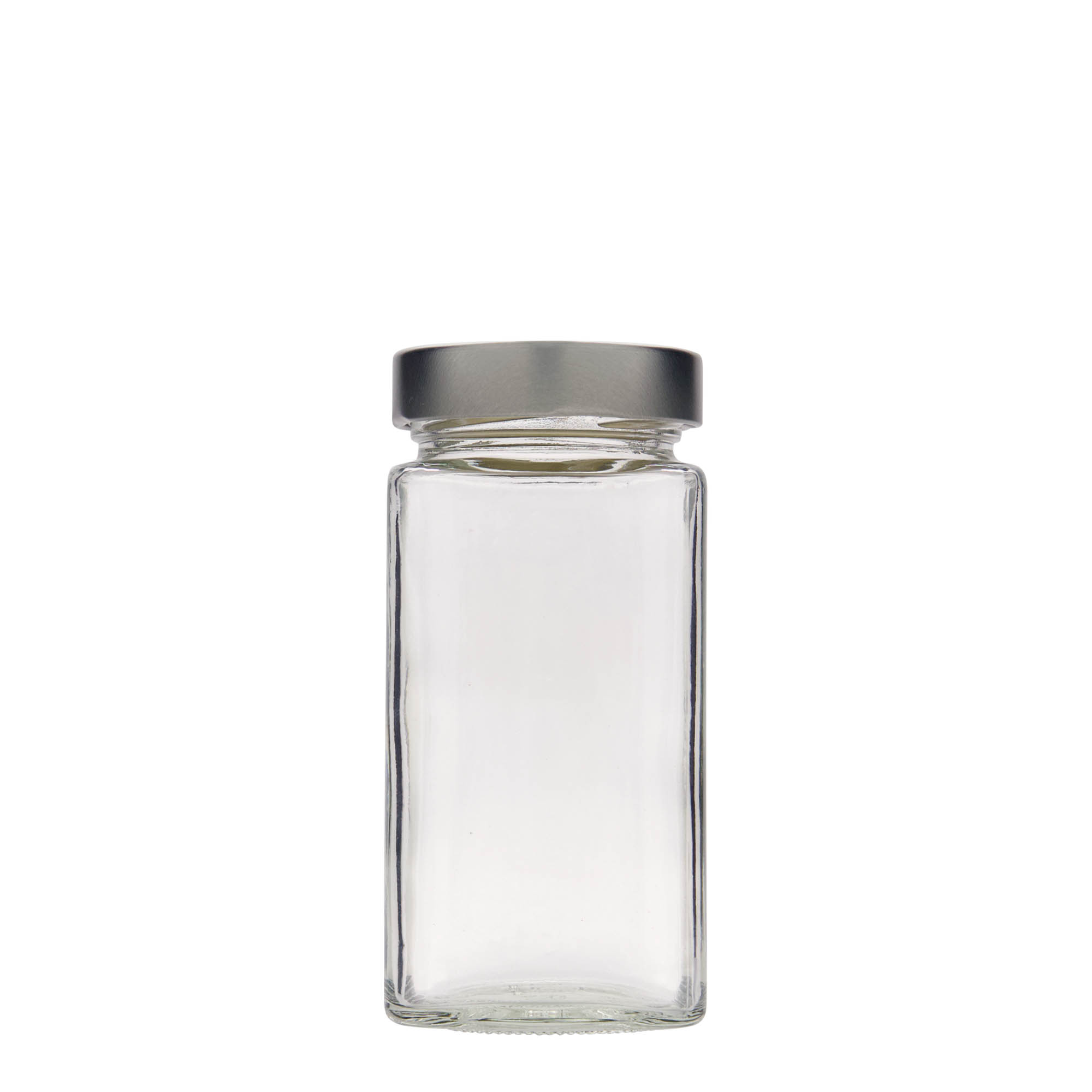 314 ml keturkampis stiklainis „Funny“, anga: gilus sukamas uždarymas (DTO 58)