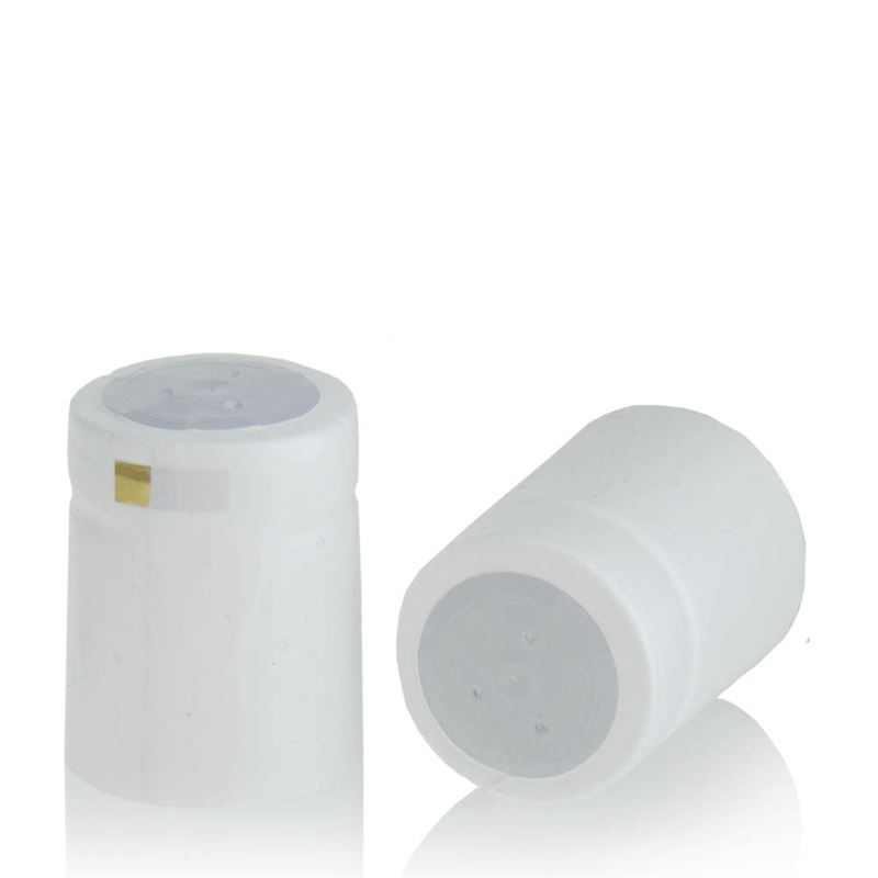Susitraukianti kapsulė 32x41, PVC plastikas, balta Susitraukianti kapsulė 32x41, PVC plastikas, balta