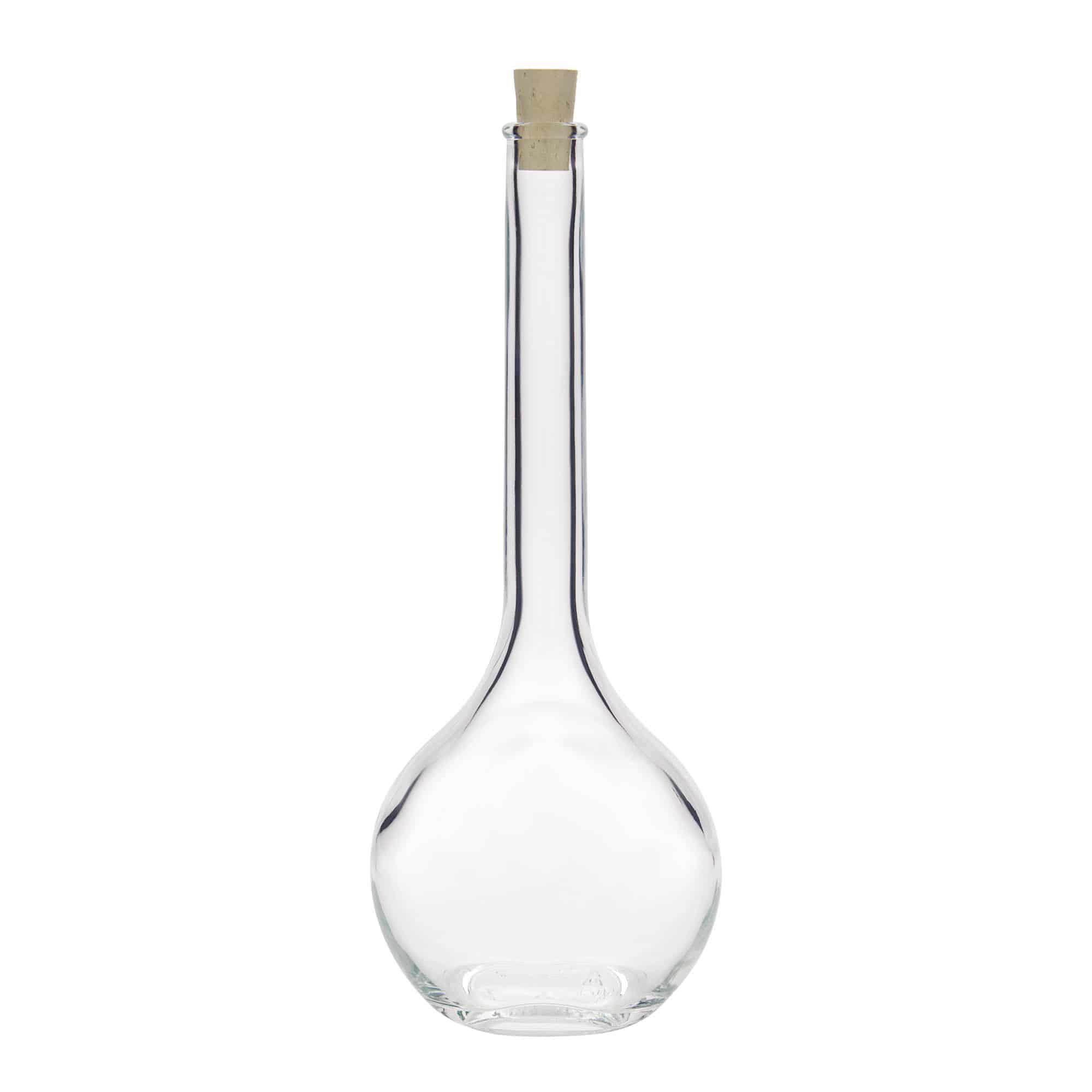 500 ml stiklinis butelis „Contessa“, ovalus, anga: kamštis