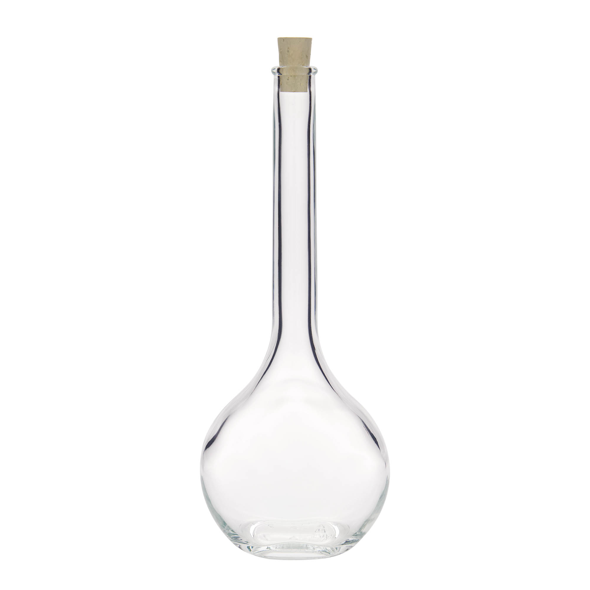 500 ml stiklinis butelis „Contessa“, ovalus, anga: kamštis 500 ml stiklinis butelis „Contessa“, ovalus, anga: kamštis