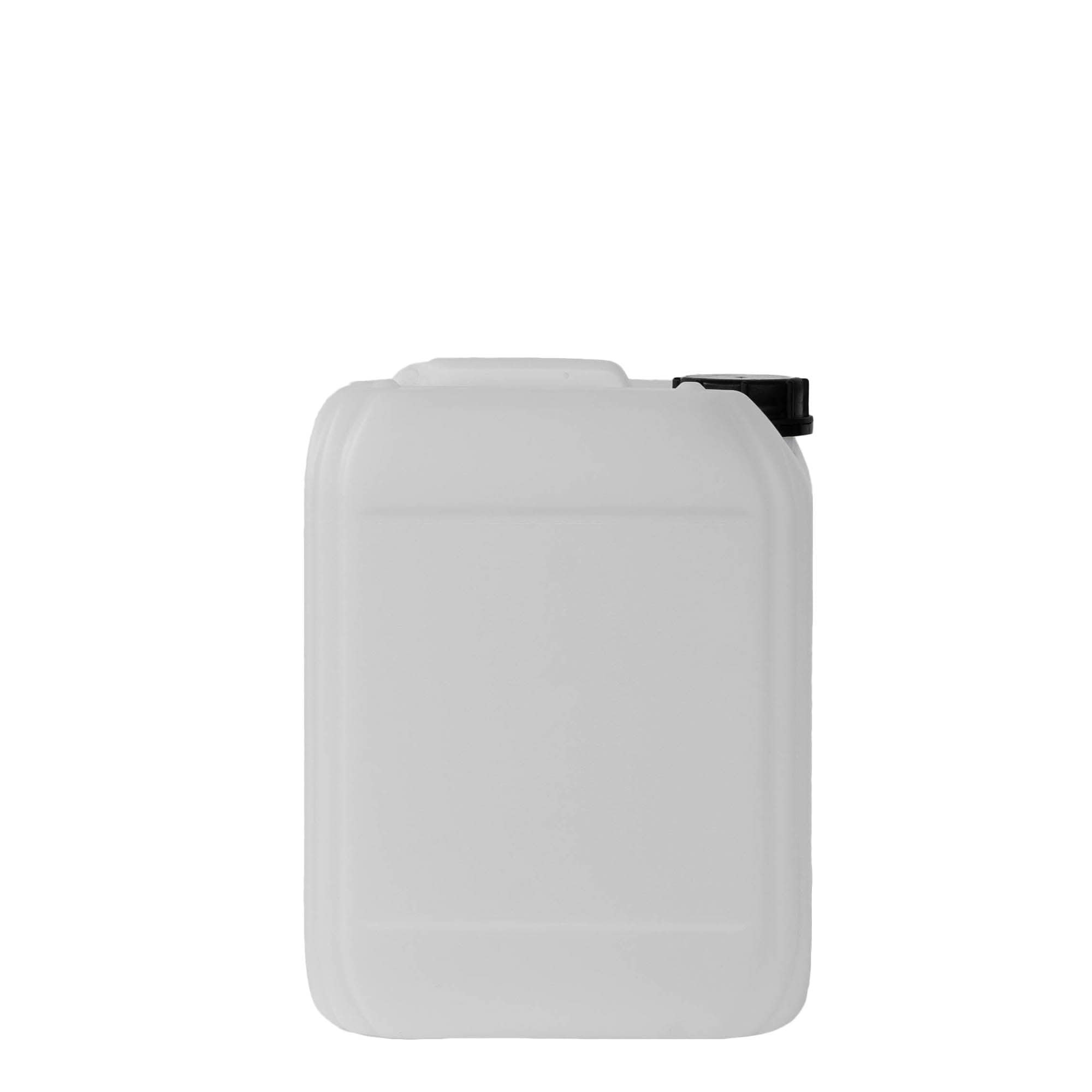 10 l kanistras, stačiakampis, HDPE plastikas, natūralios spalvos, anga: ND 55