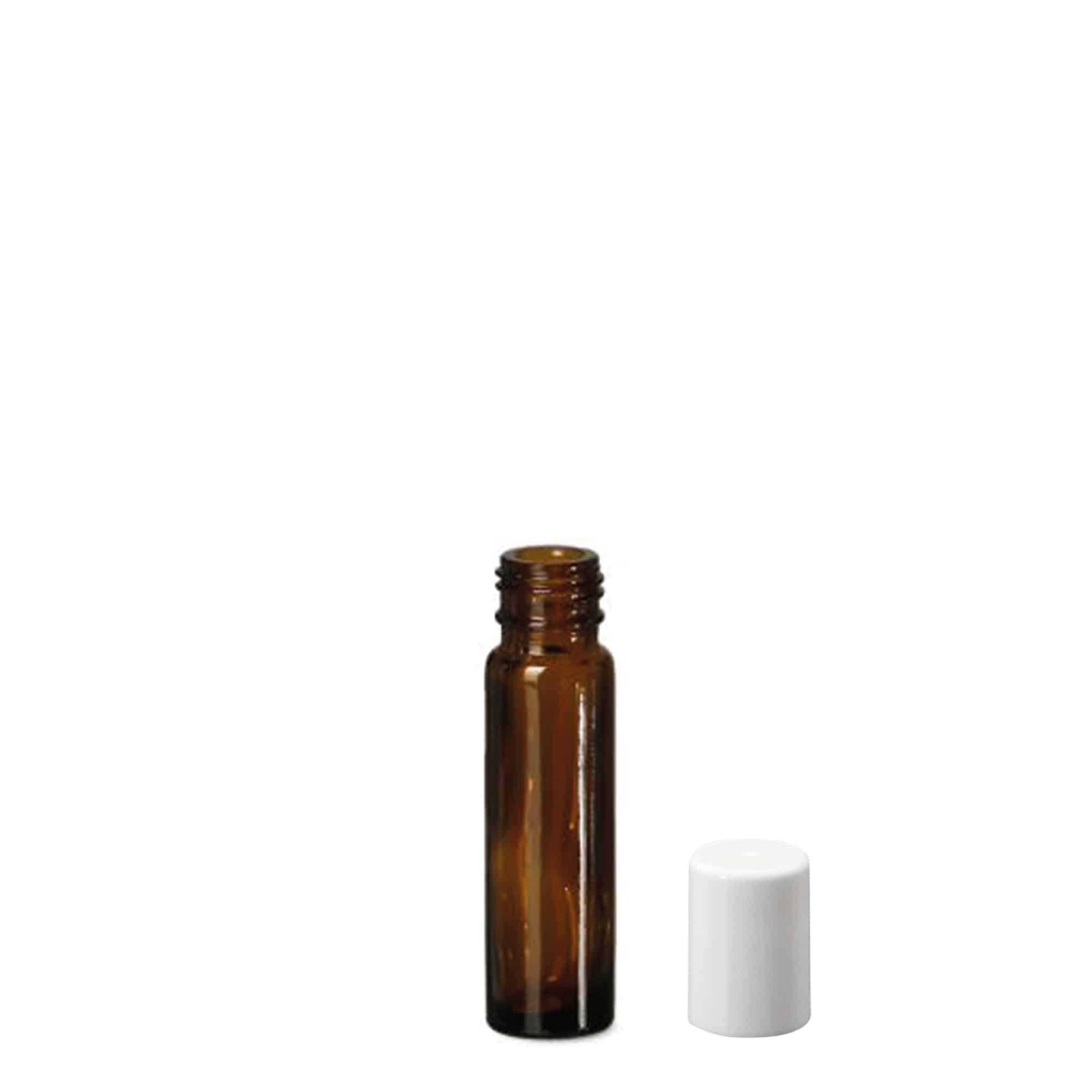 10 ml ritininis buteliukas, stiklinis, rudas, anga: sraigtinis uždarymas