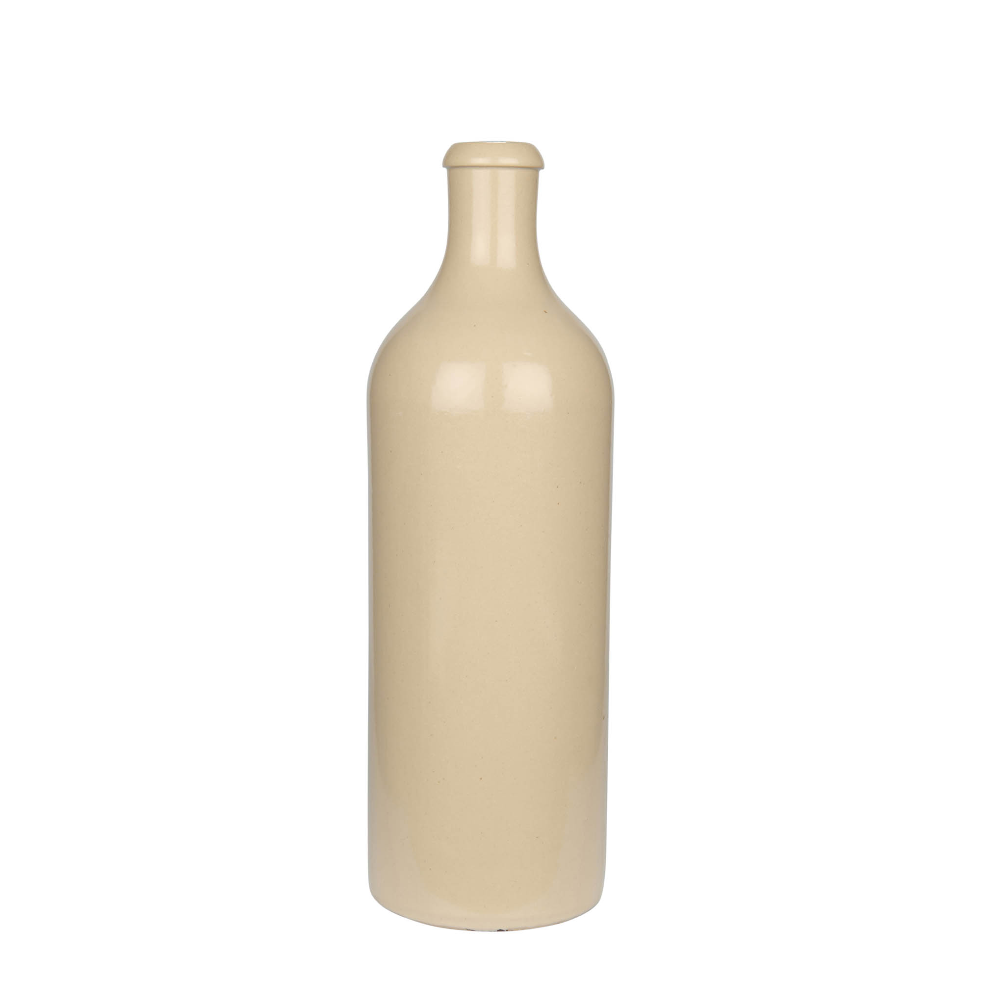 750 ml molinis ąsotis, keraminis, smėlio spalvos, burna: kamštis