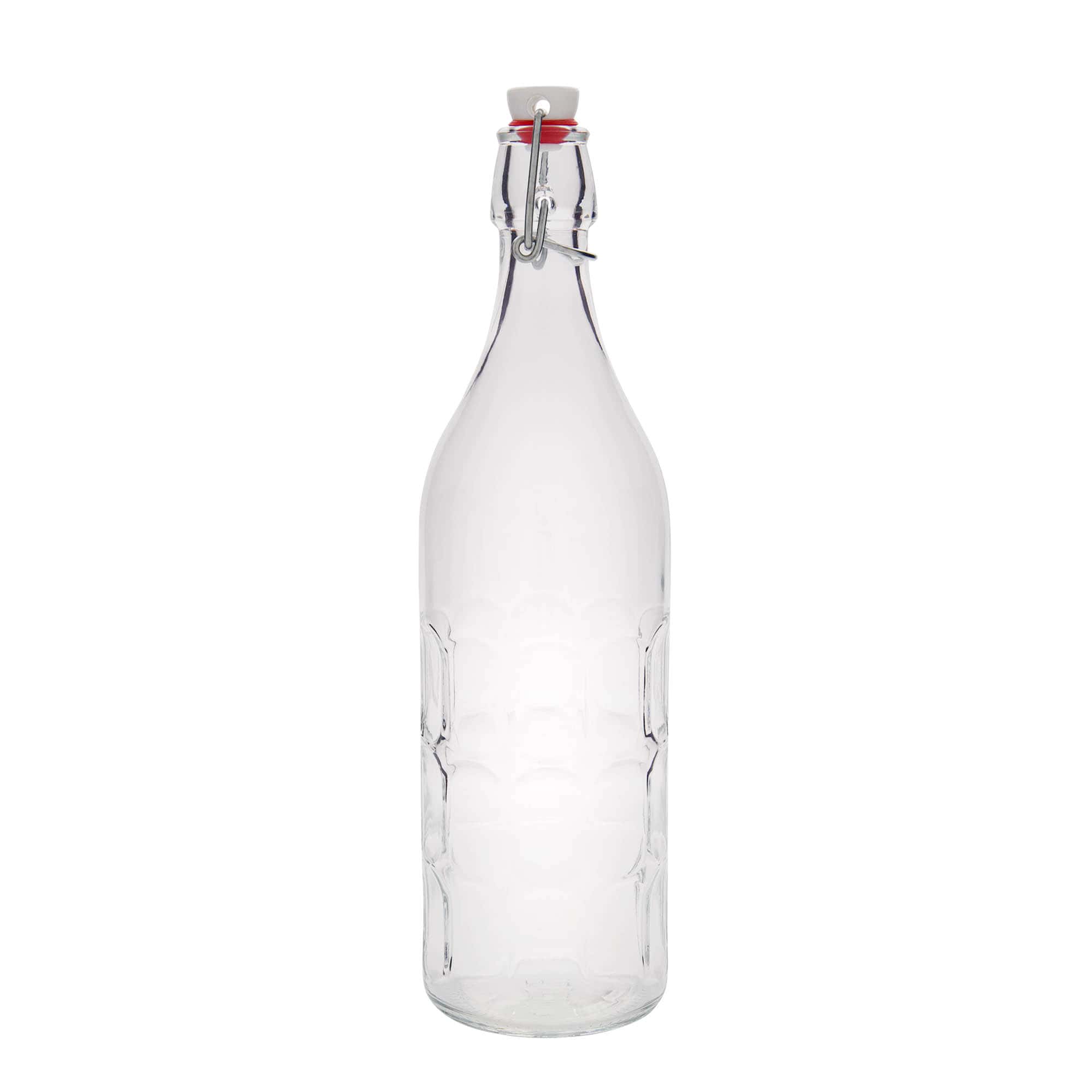 1.000 ml stiklinis butelis Moresca, burna: lankinio uždarymo sistema