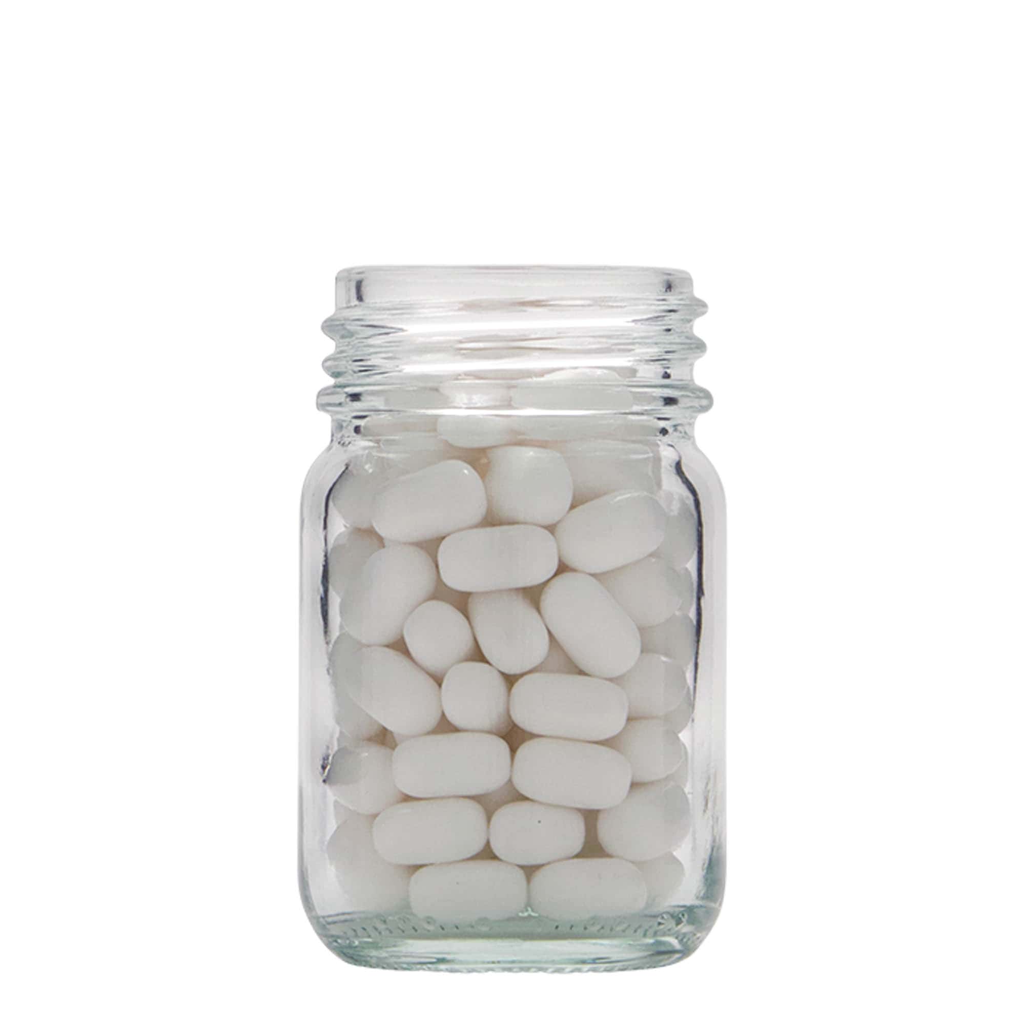 50 ml plačios burnos stiklainis, anga: DIN 40
