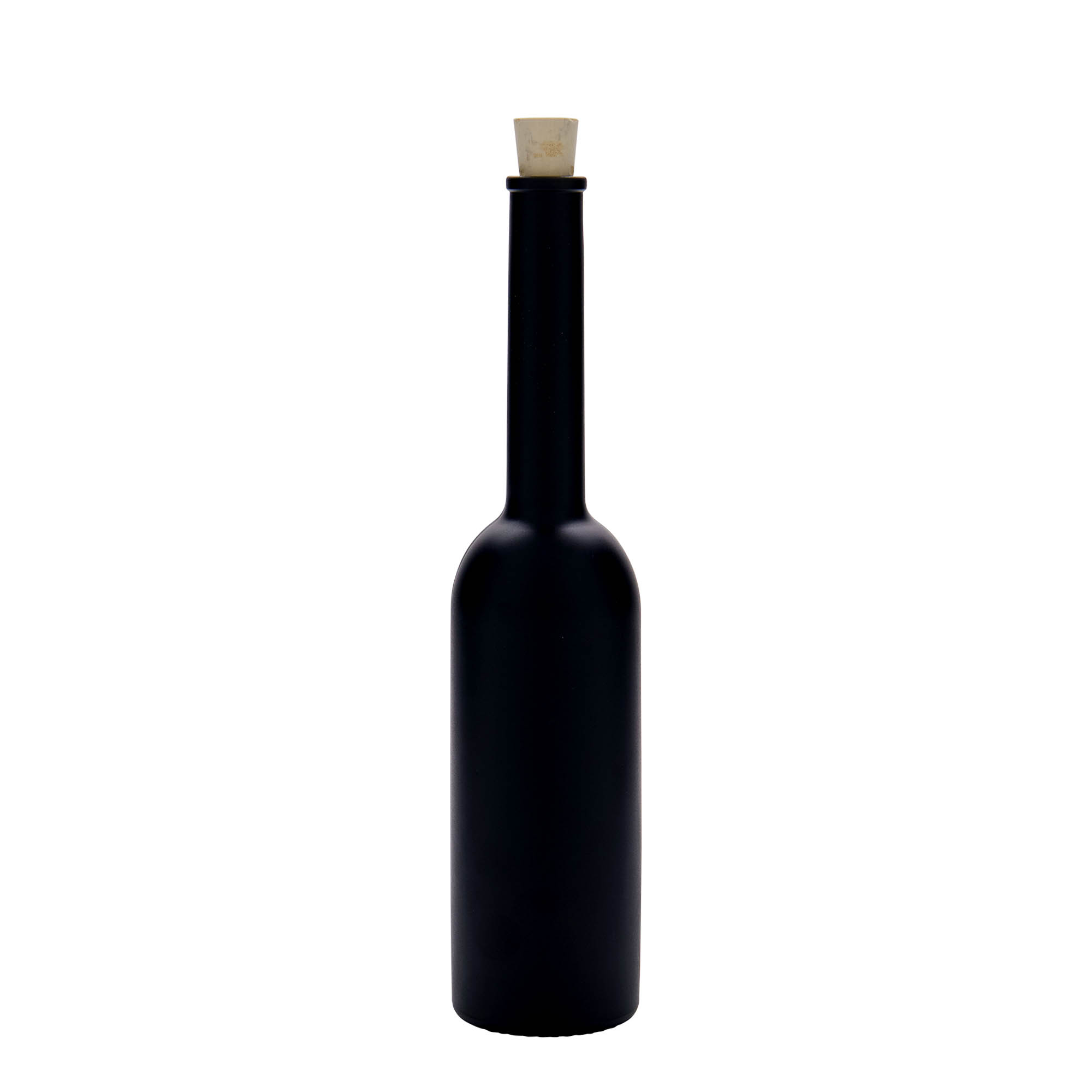 200 ml stiklinis butelis „Opera“, juodas, anga: kamštis 200 ml stiklinis butelis „Opera“, juodas, anga: kamštis