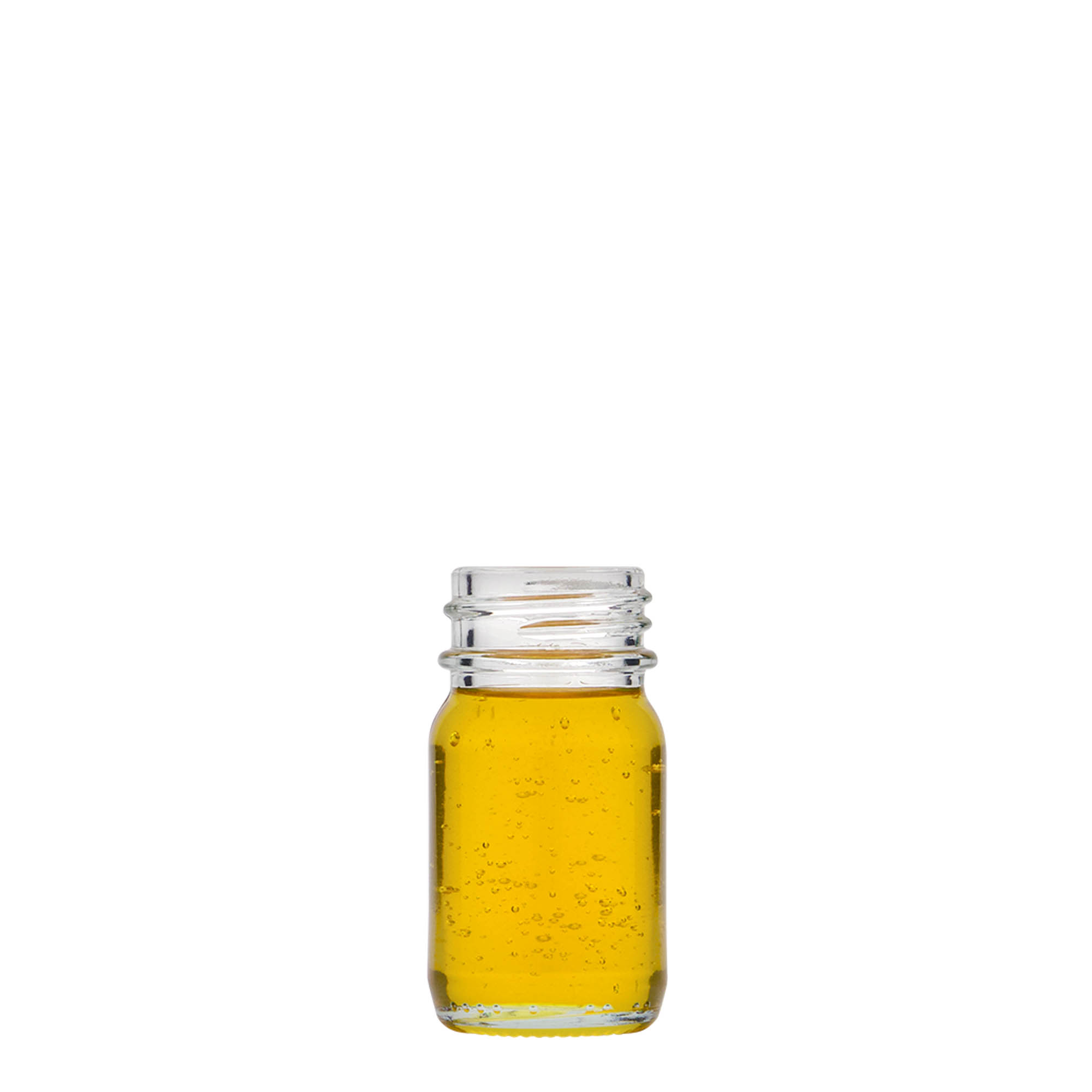 30 ml plataus kaklo stiklainis, anga: DIN 32