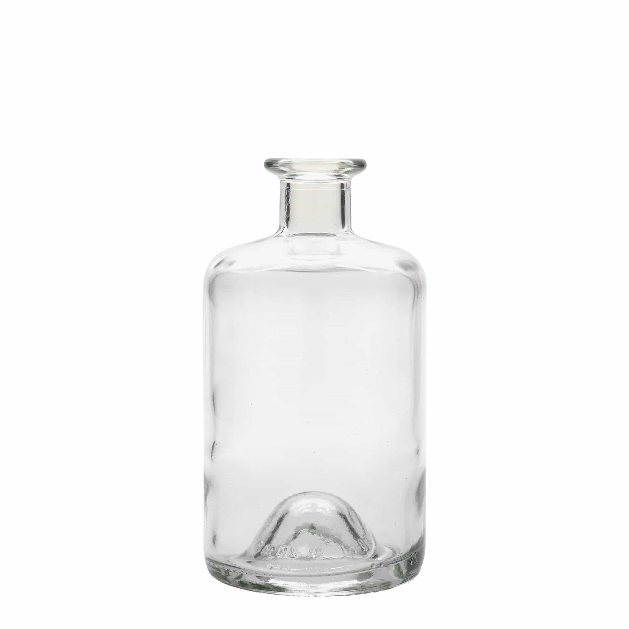 500 ml stiklinis butelis, vaistininko, anga: kamštis