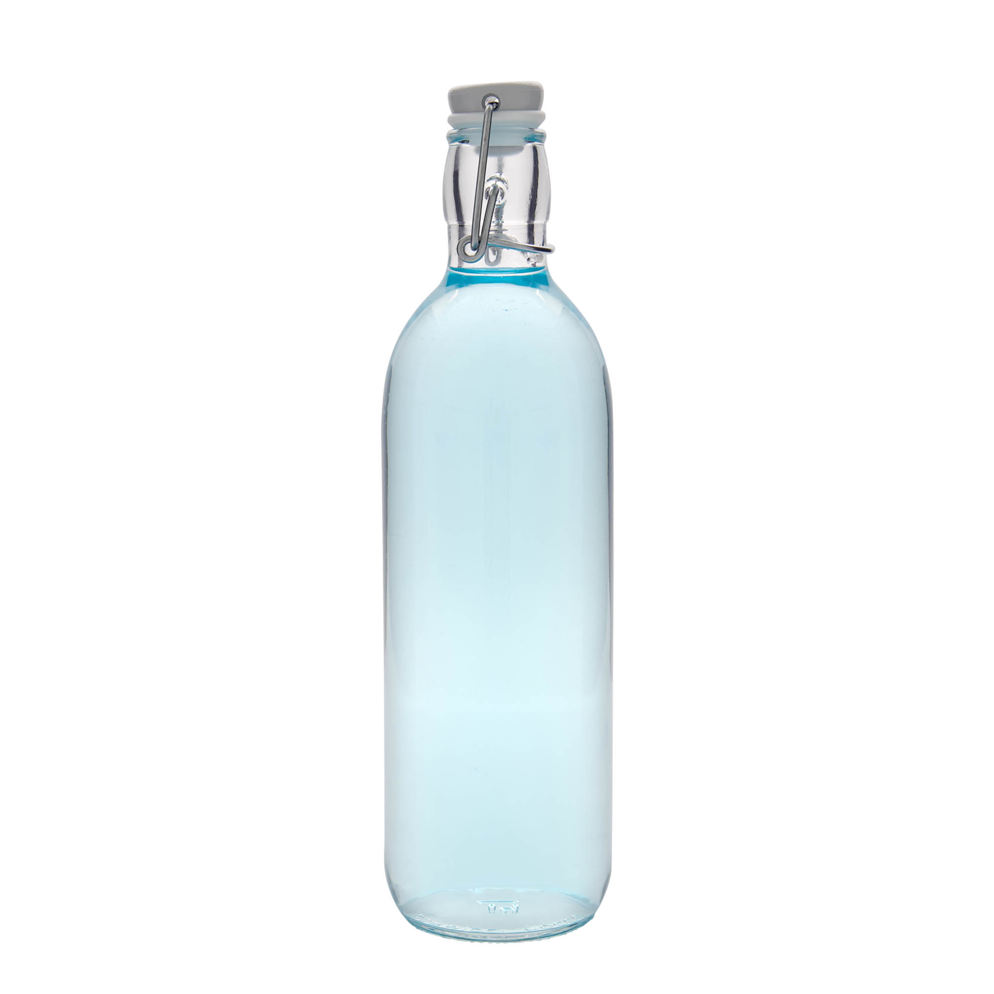 1.000 ml stiklinis butelis „Emilia“, anga: užsegamas užraktas