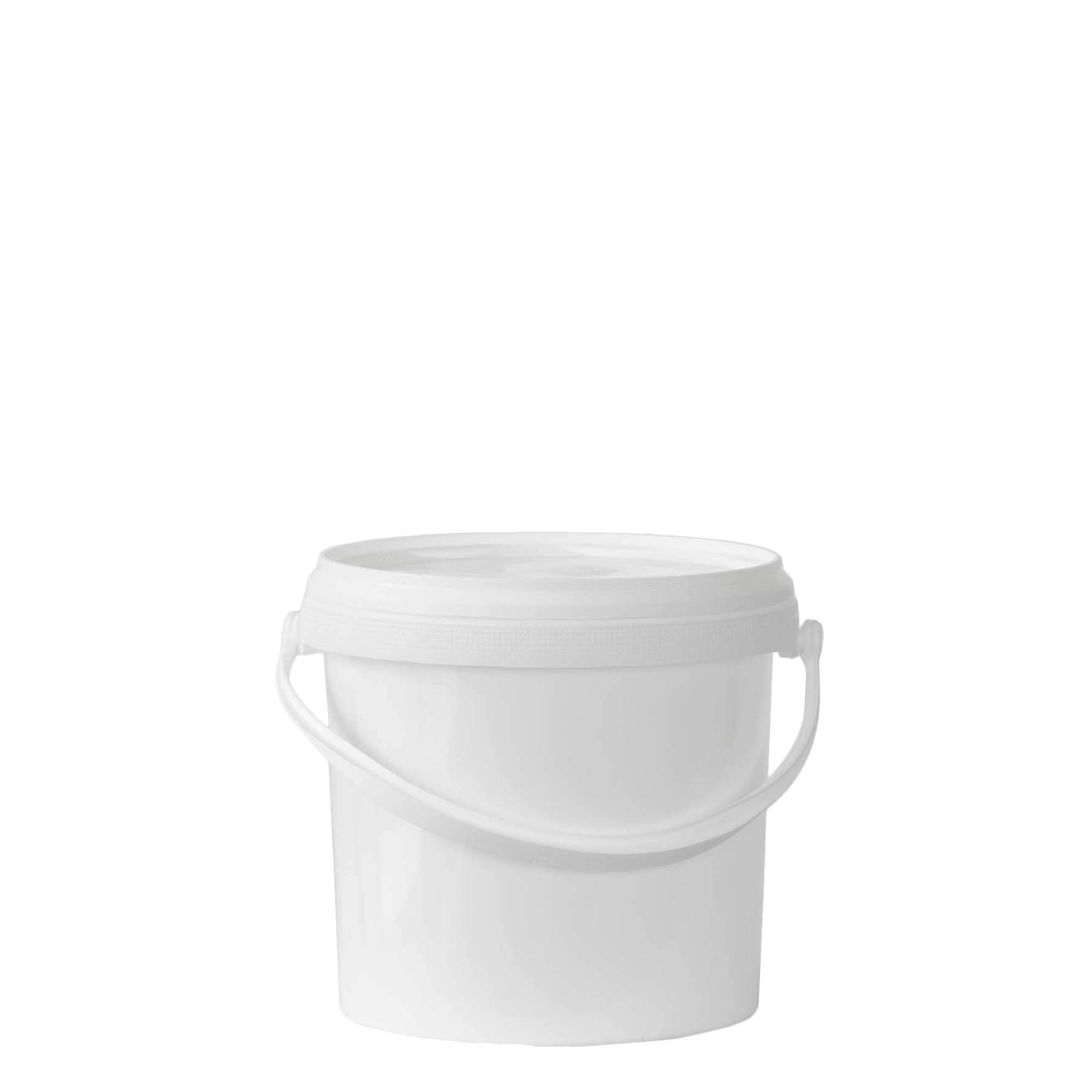 2,5 l kibiras, PP plastikas, baltas 2,5 l kibiras, PP plastikas, baltas