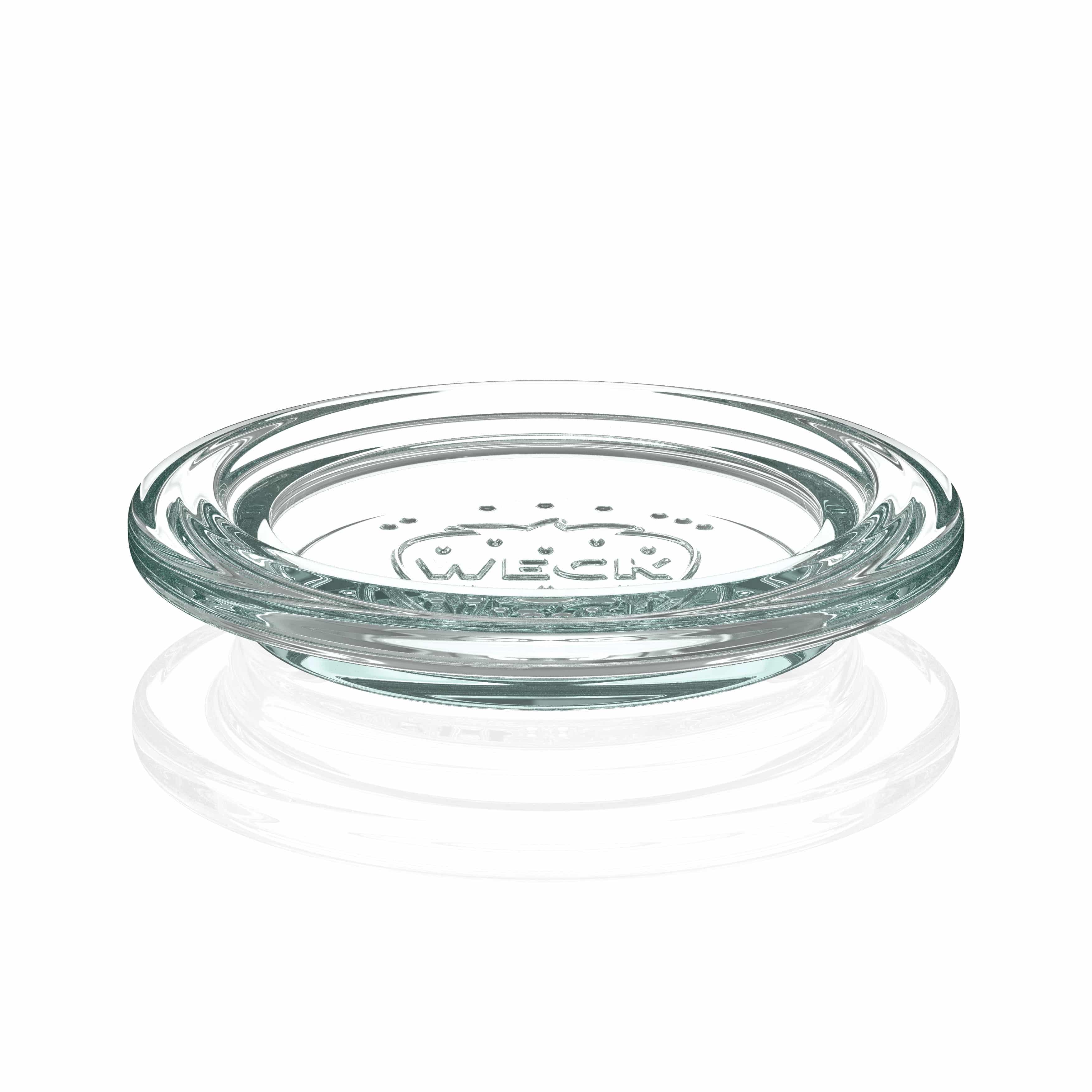 12x 50 ml WECK-stiklainis su plačiu burnu su stiklo dangteliu RR 60