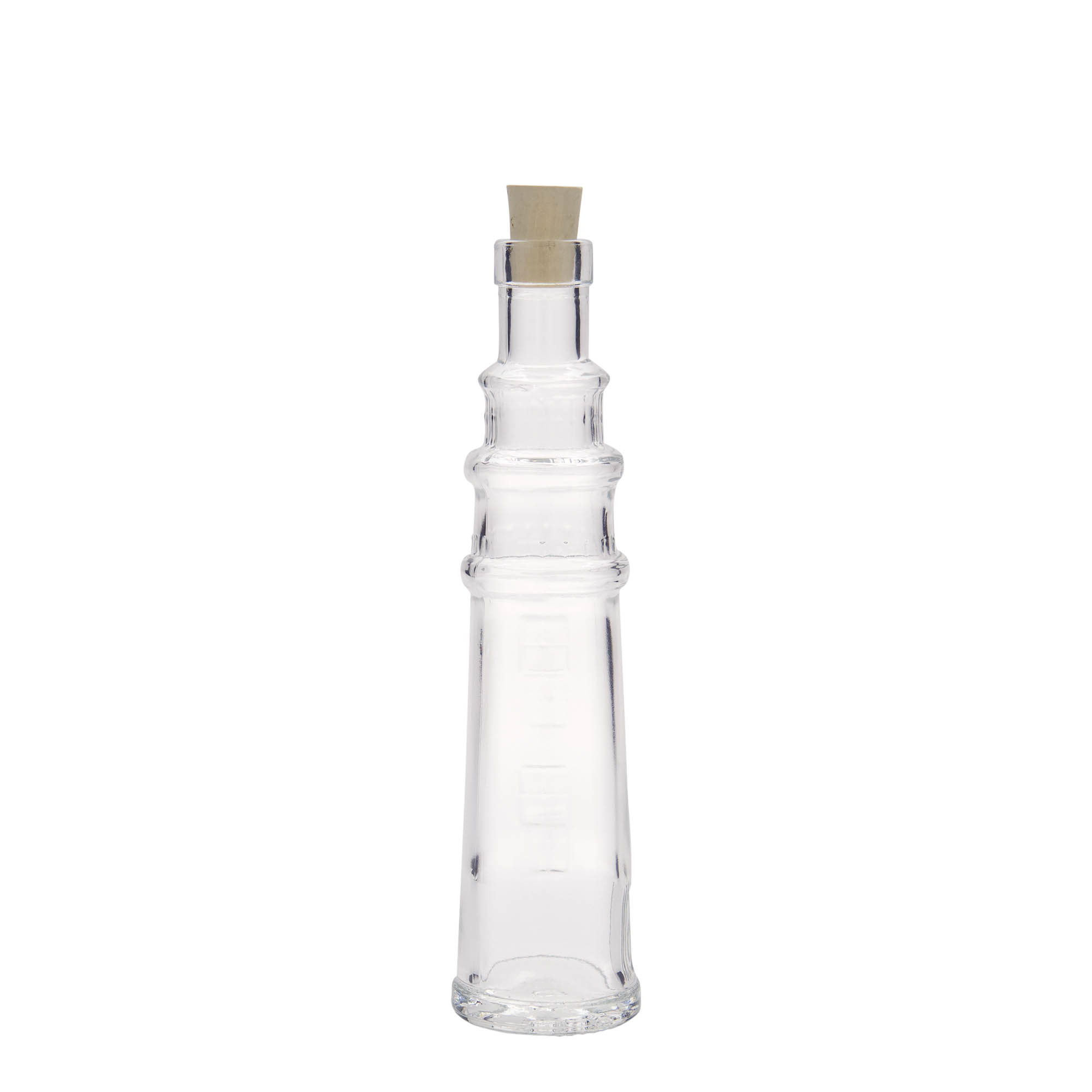 100 ml stiklinis buteliukas „Leuchtturm“, anga: kamštis 100 ml stiklinis buteliukas „Leuchtturm“, anga: kamštis