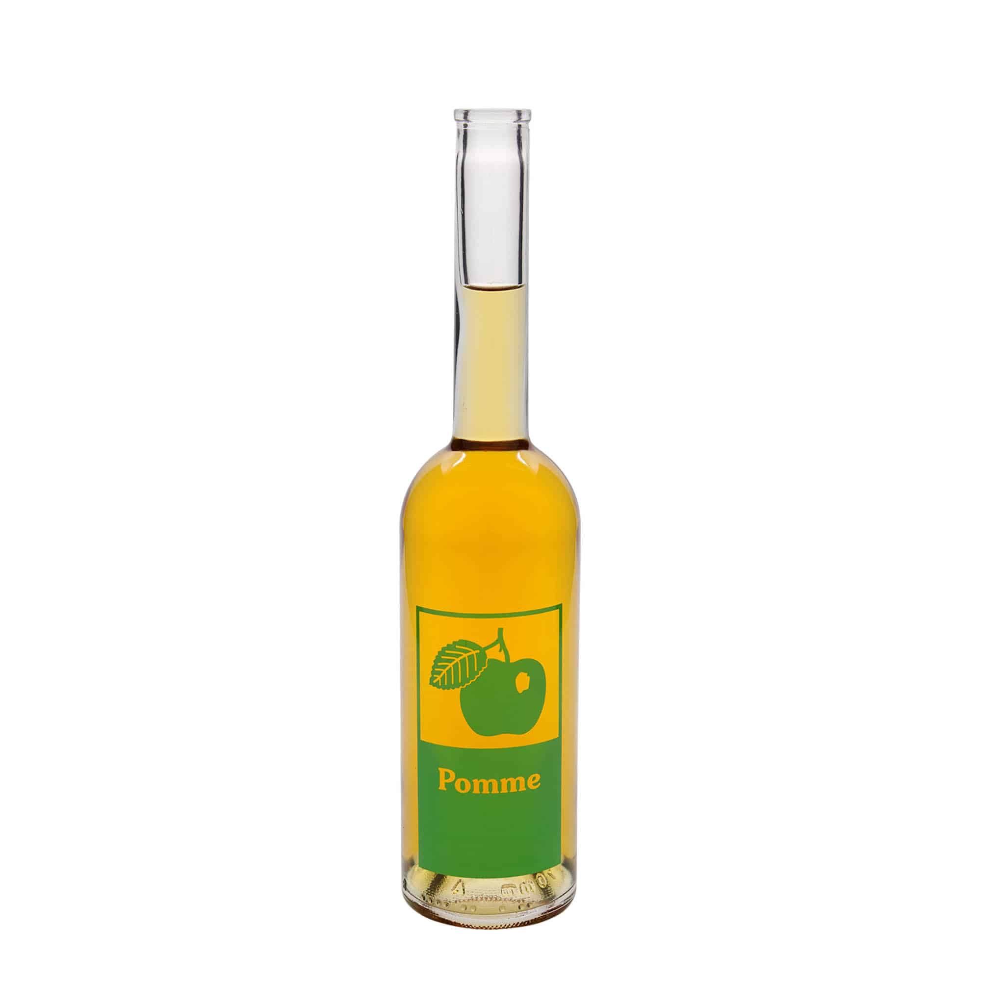 500 ml stiklinis butelis „Opera“, motyvas: obuolys, kamštis: kamštis 500 ml stiklinis butelis „Opera“, motyvas: obuolys, kamštis: kamštis