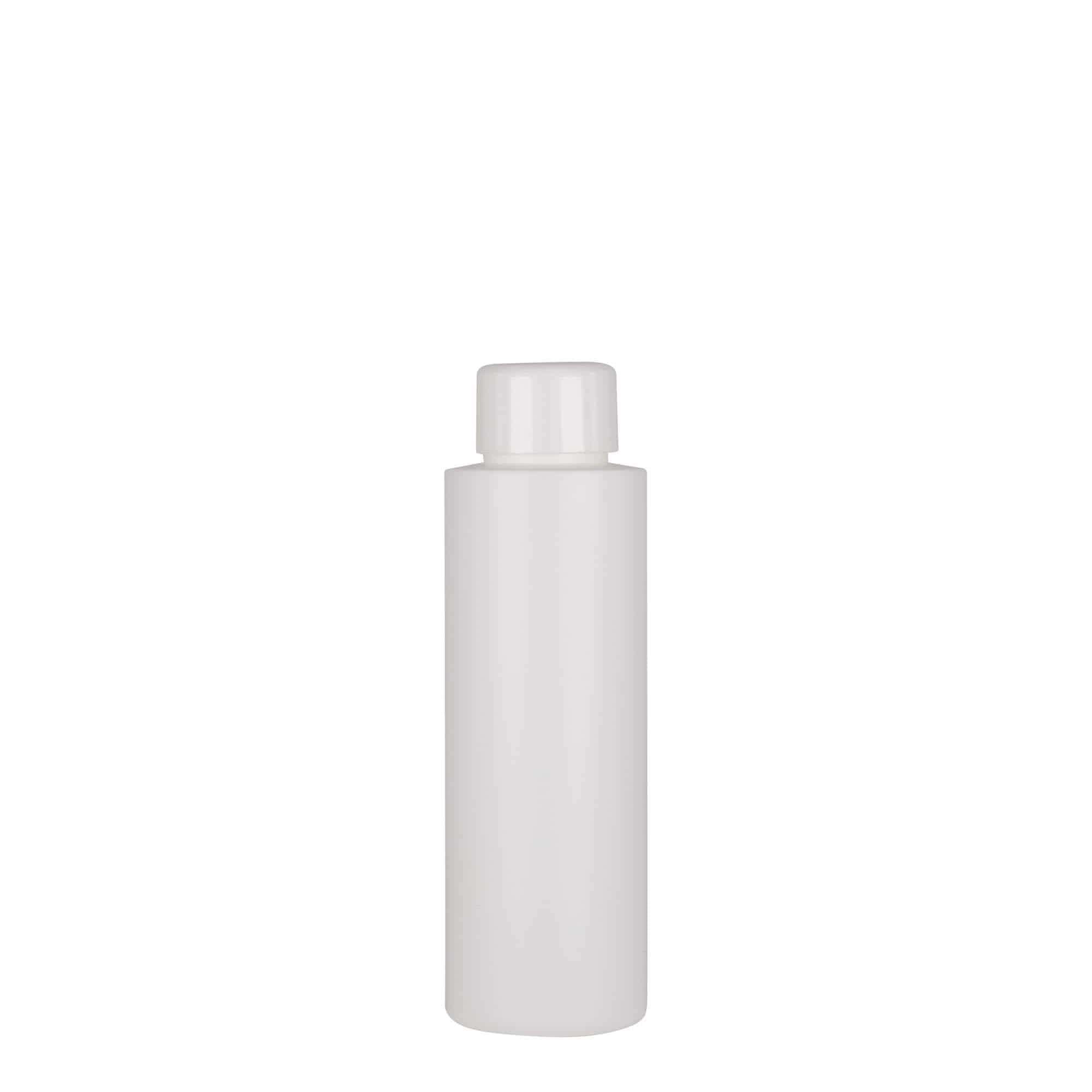 100 ml plastikinis buteliukas „Pipe“, HDPE, baltas, anga: 24/410