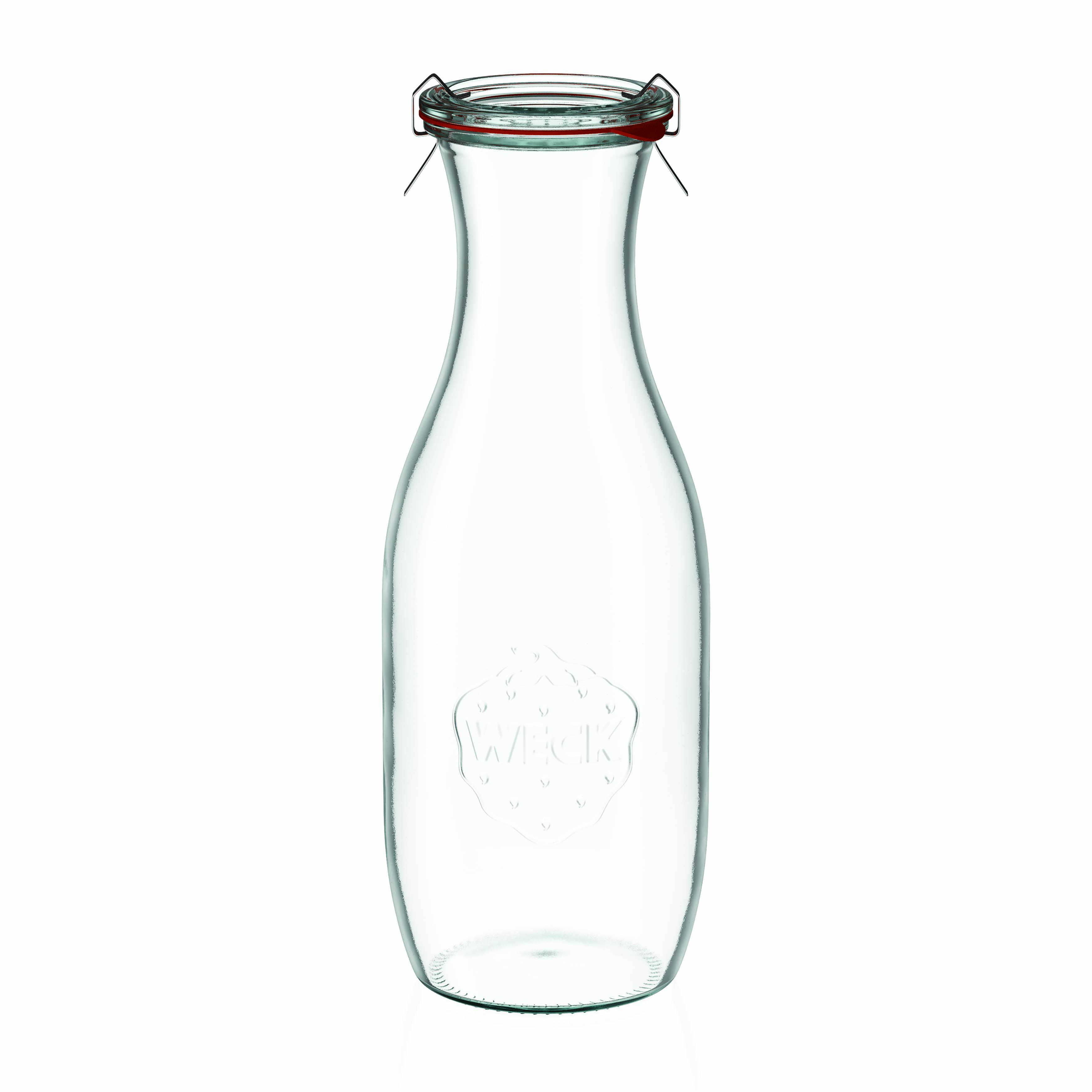 1.000 ml WECK-sulčių butelis #, anga: apvalus kraštas