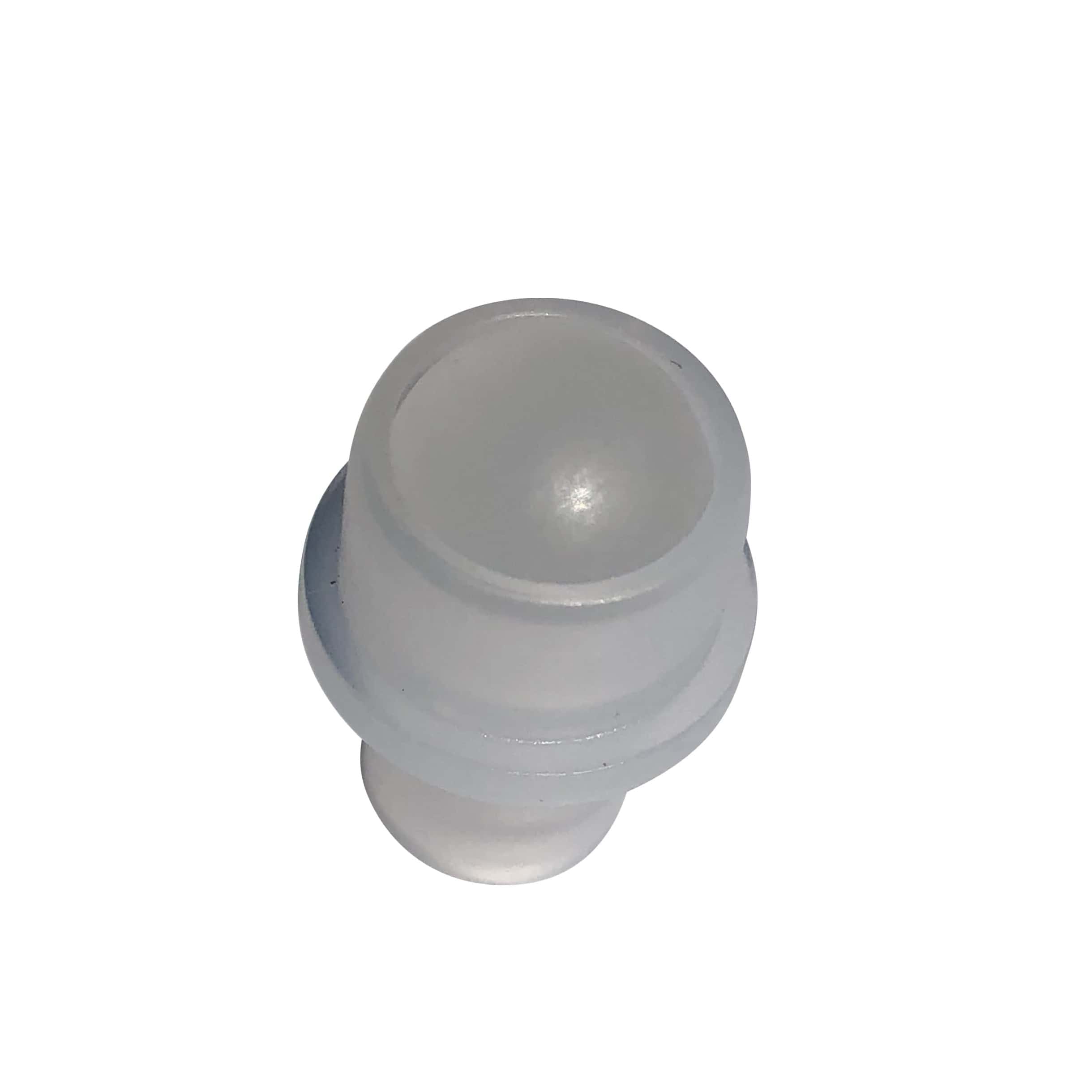 Kamštis 10 ml roll-on buteliukui, LDPE plastikas, natūralios spalvos