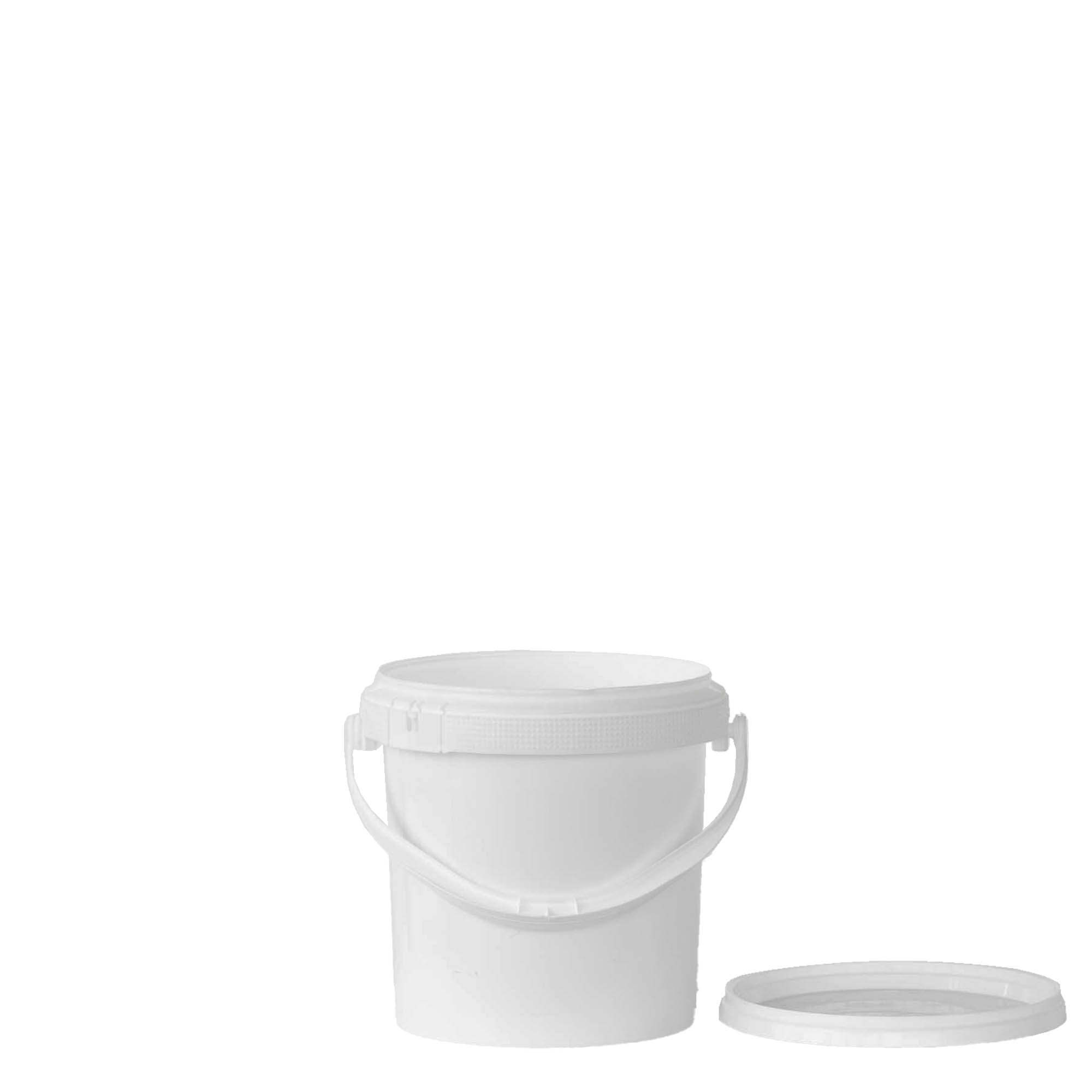 1 l kibiras, PP plastikas, baltas 1 l kibiras, PP plastikas, baltas