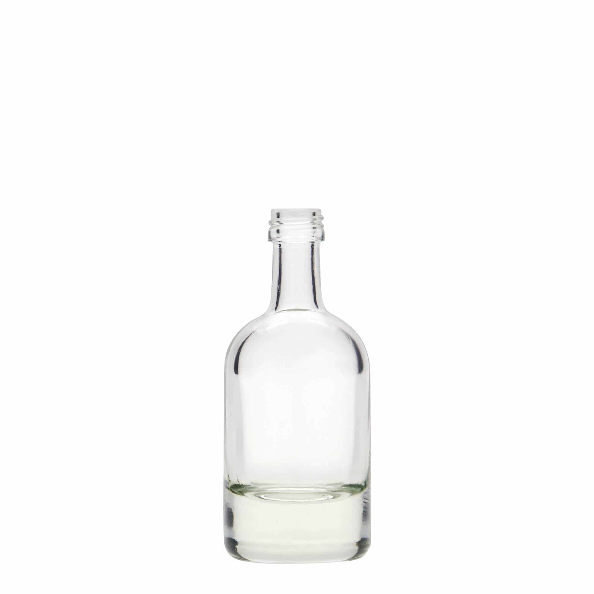 50 ml stiklinis buteliukas „Linea Uno“, burna: PP 18