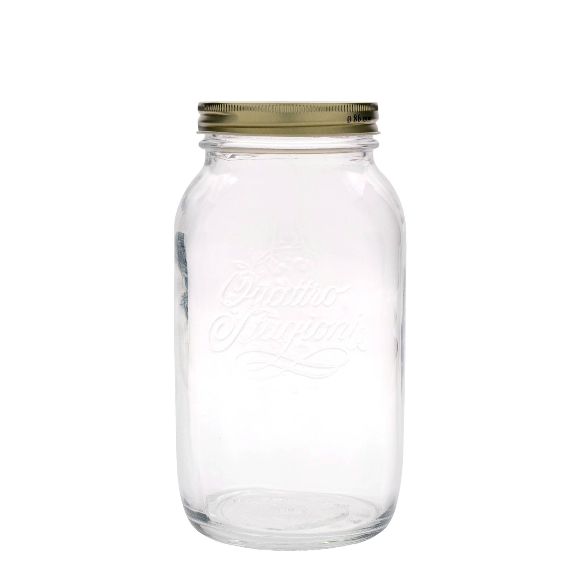 1.500 ml stiklainis „Quattro Stagioni“, anga: sraigtinis uždarymas 1.500 ml stiklainis „Quattro Stagioni“, anga: sraigtinis uždarymas