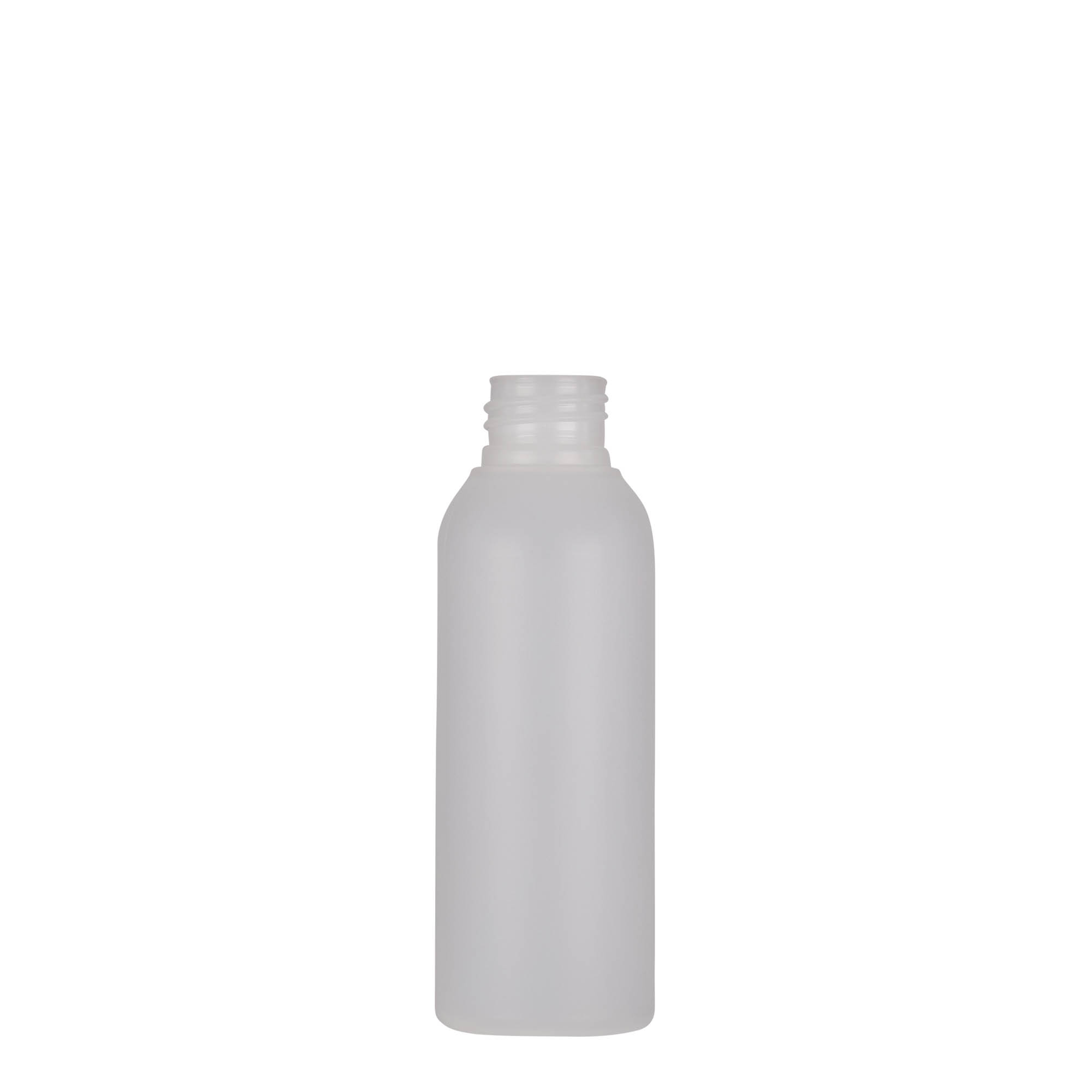 100 ml plastikinis buteliukas „Tuffy“, HDPE, natūralus, kaklelis: 24/410